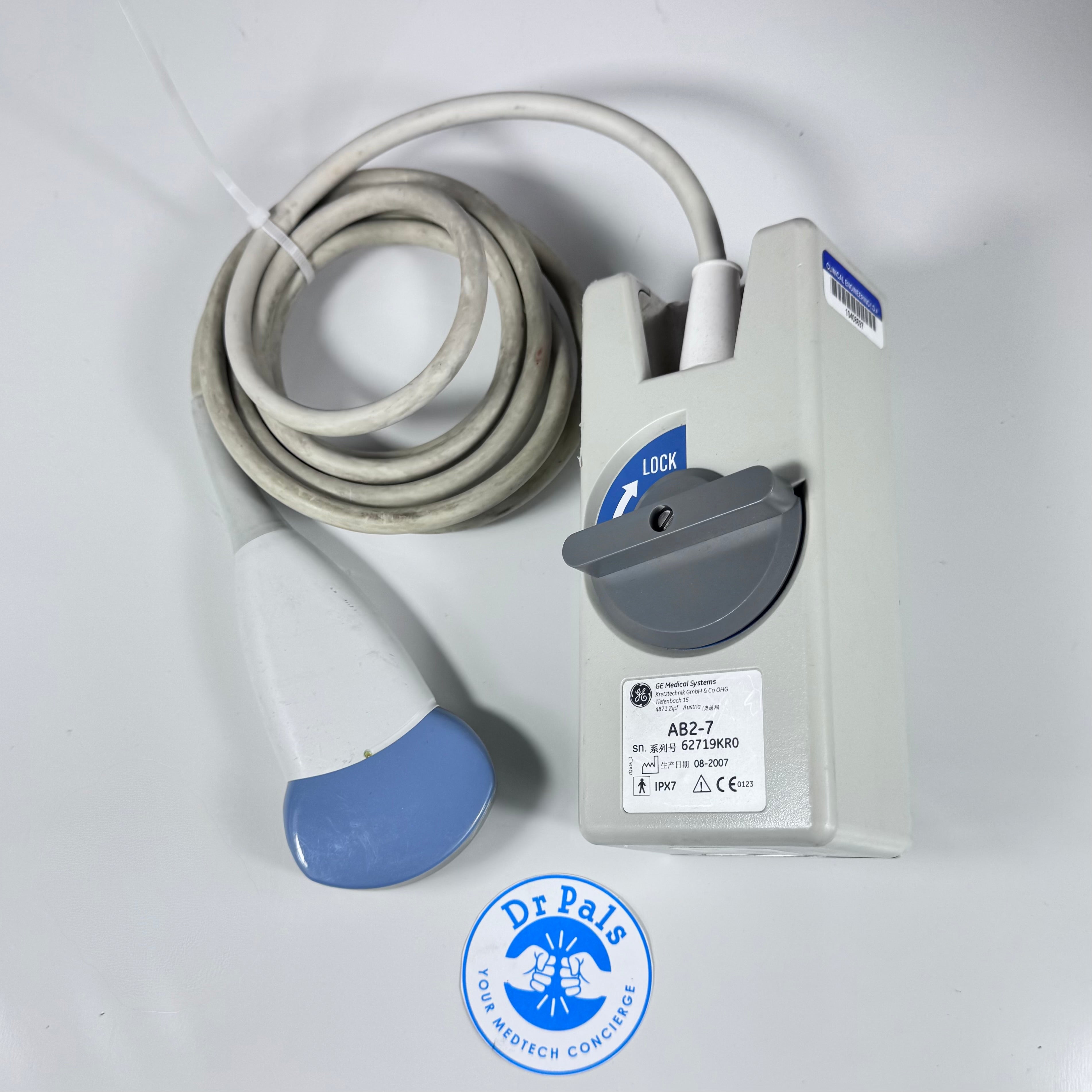 GE AB2-7 | Ultrasound Transducer Curved Array for Abdominal, OB-GYN, Urology, and Pediatric Imaging