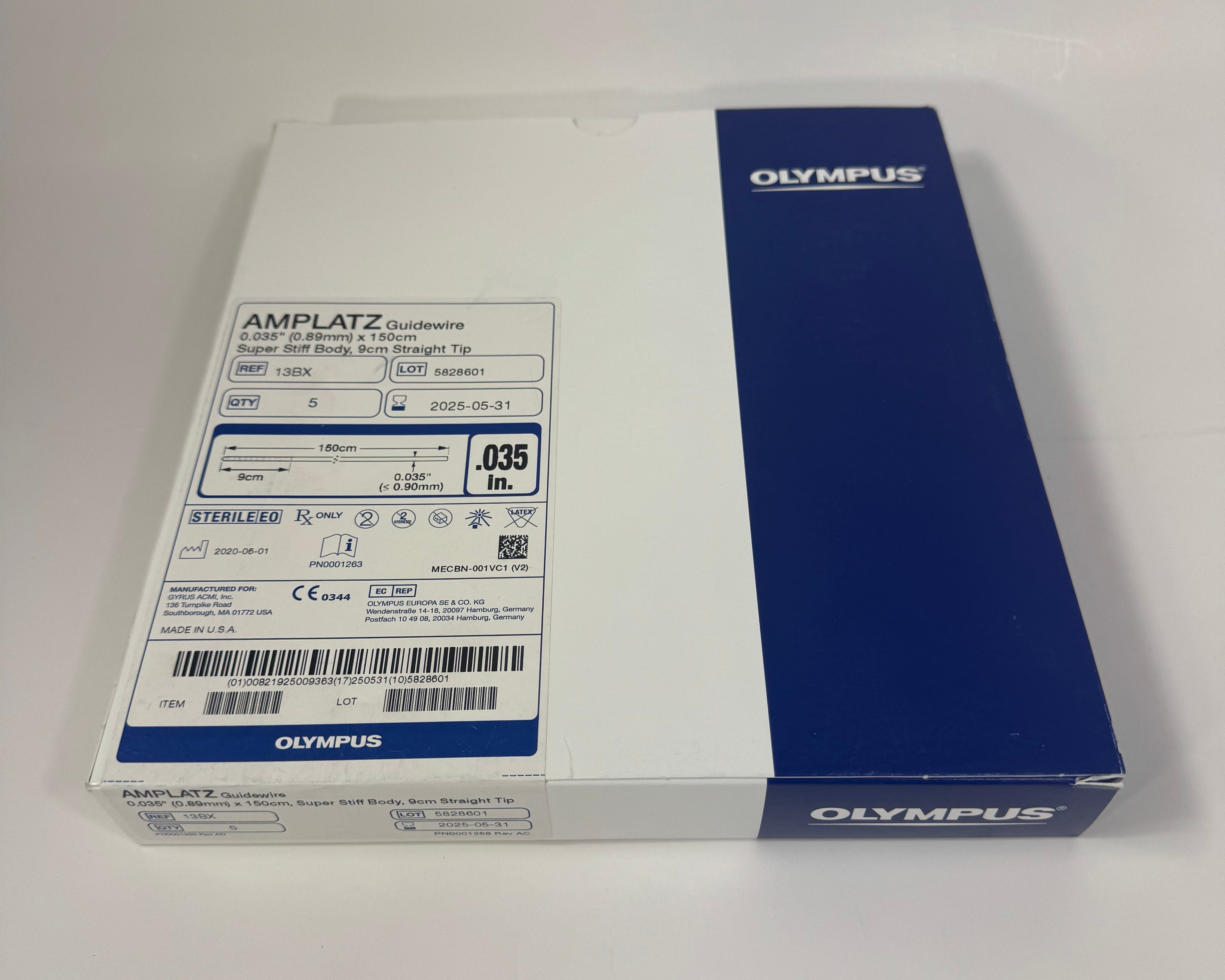 Olympus 13BX | Urological AMPLATZ Guidewire 5/Box OUT OF DATE