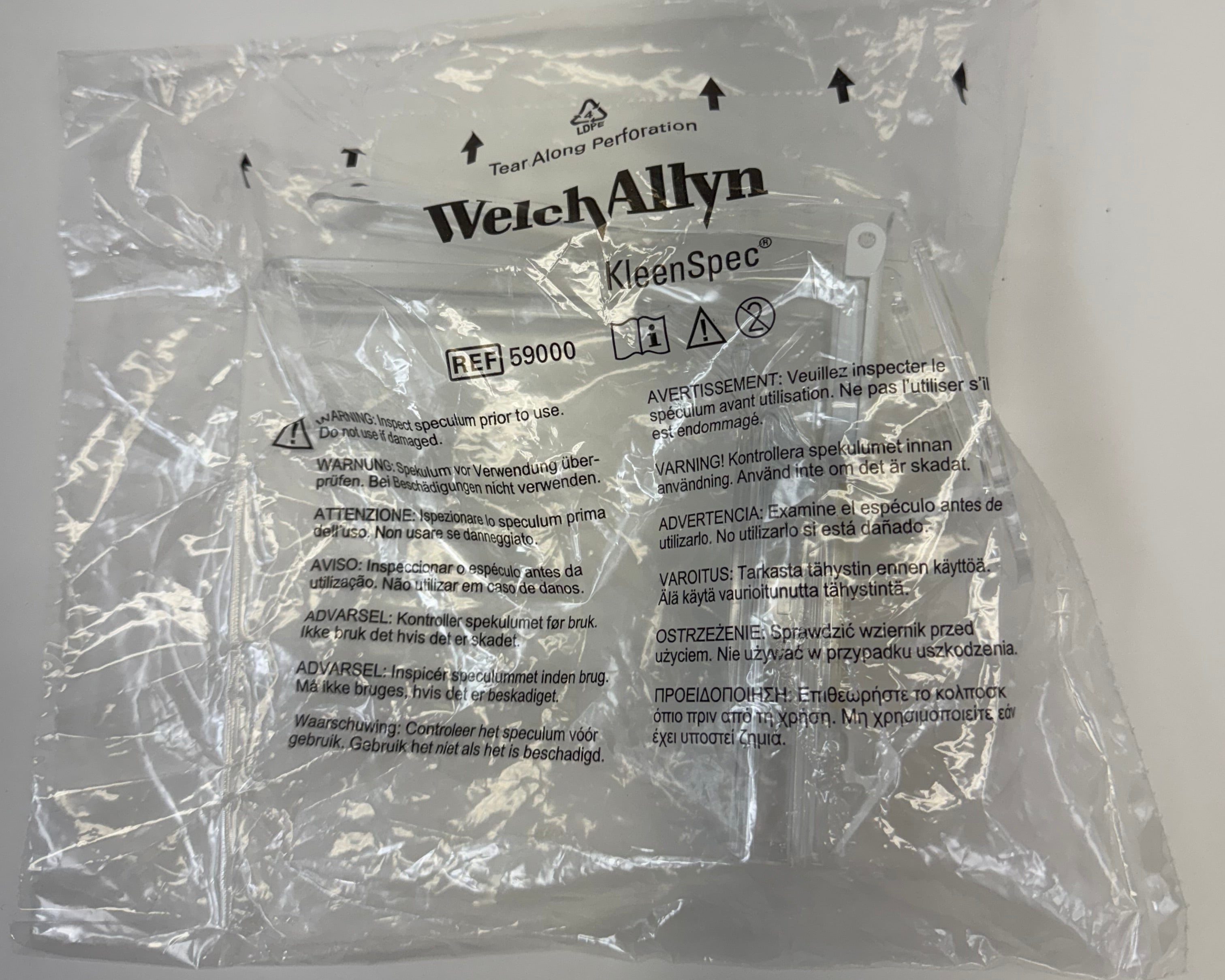 Welch Allyn 59000 KleenSpec Disposable Vaginal Speculum