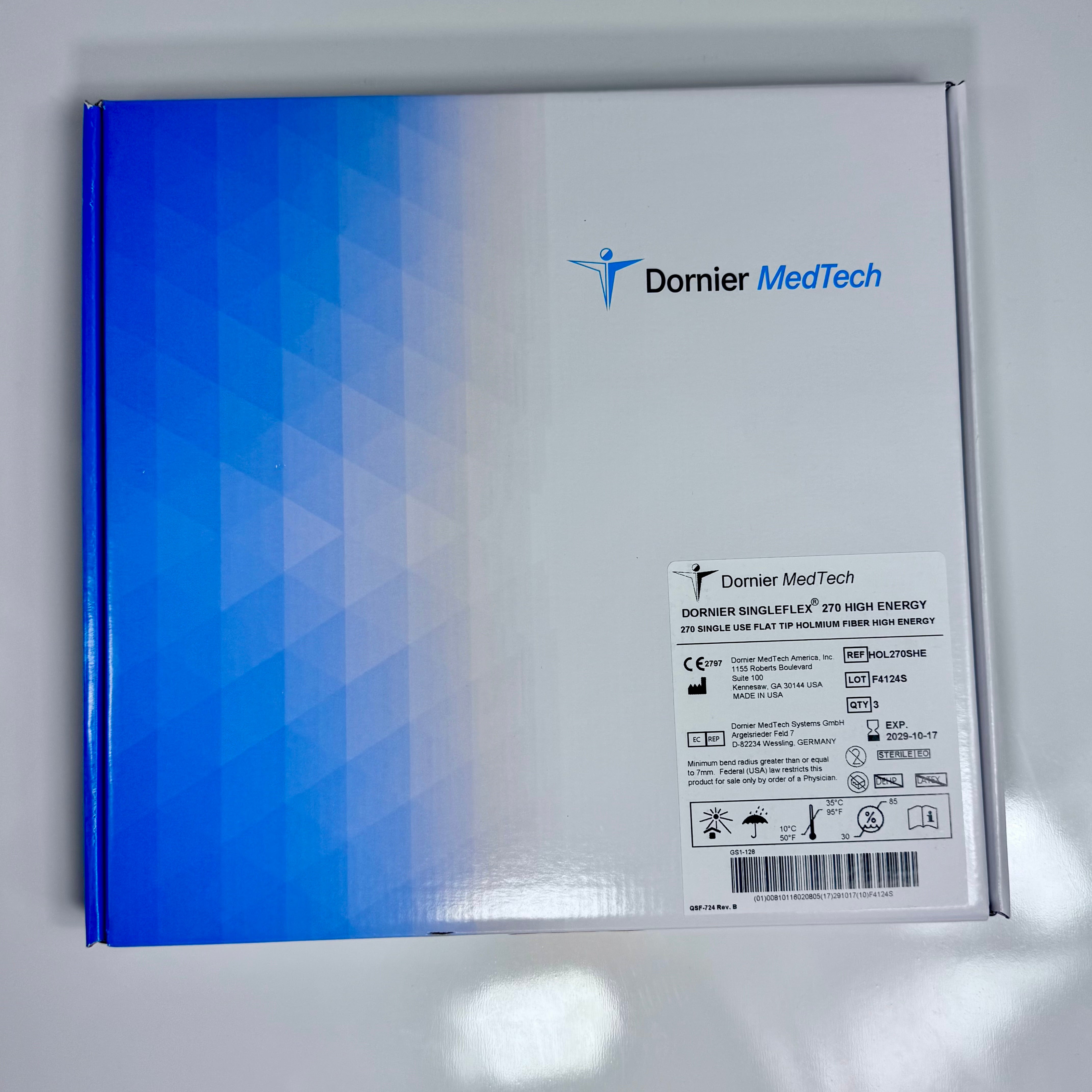 Dornier HOL270SHE | 270 Micron SingleFlex Holmium Laser Fiber