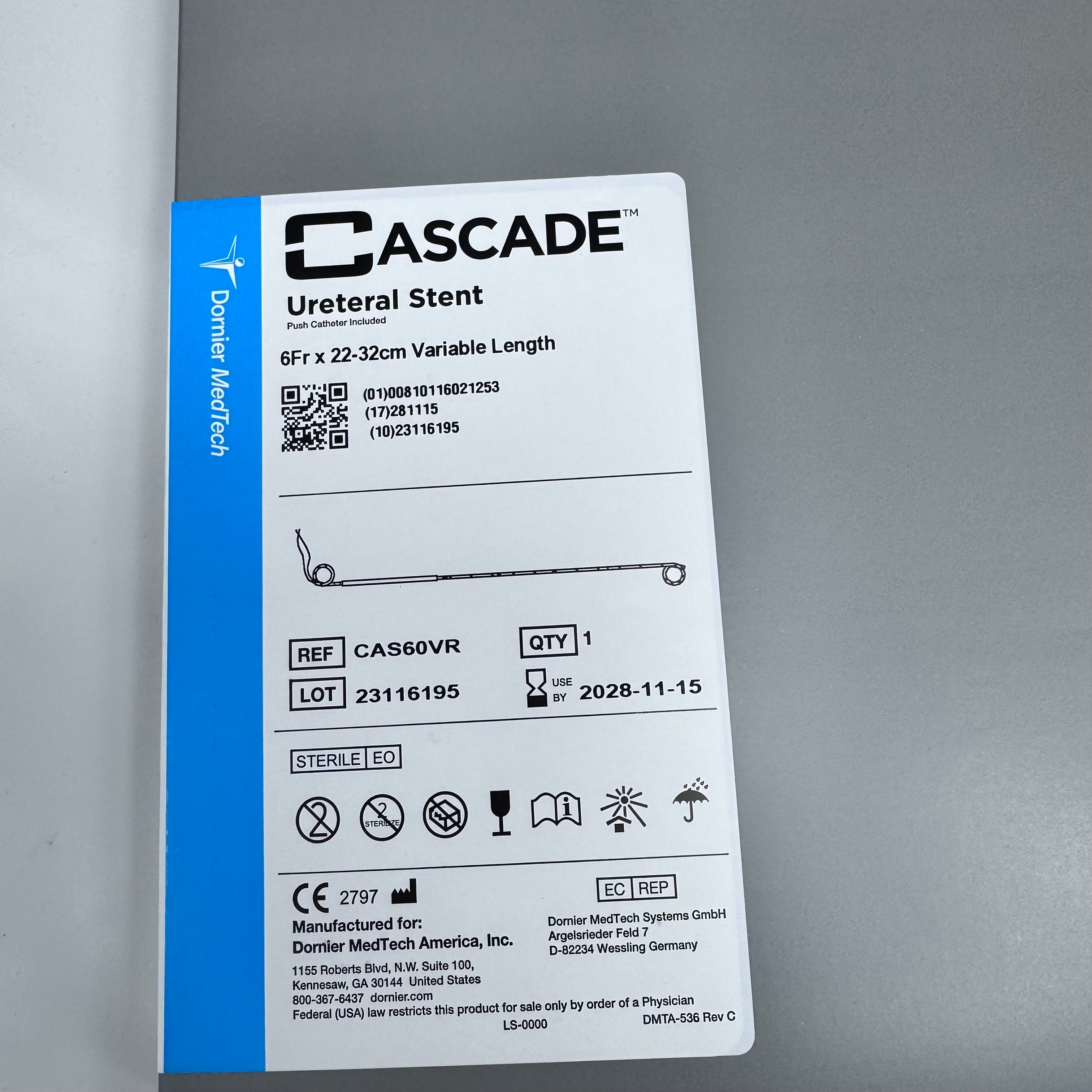 Dornier CAS60VR | Cascade Ureteral Stent Kidney Stones Urology