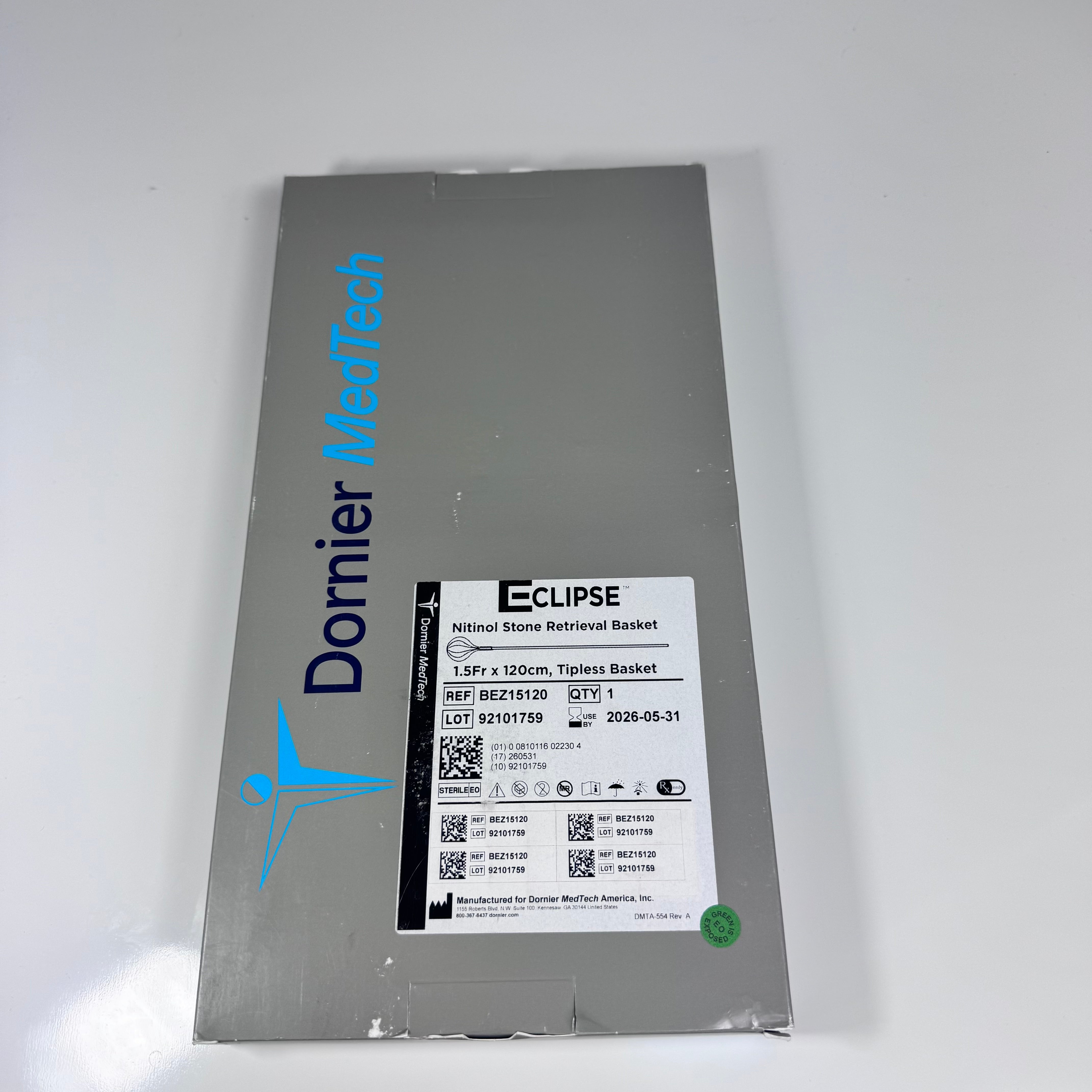 Dornier BEZ15120 | Eclipse Nitinol Tipless Stone Retrieval Basket One in each box