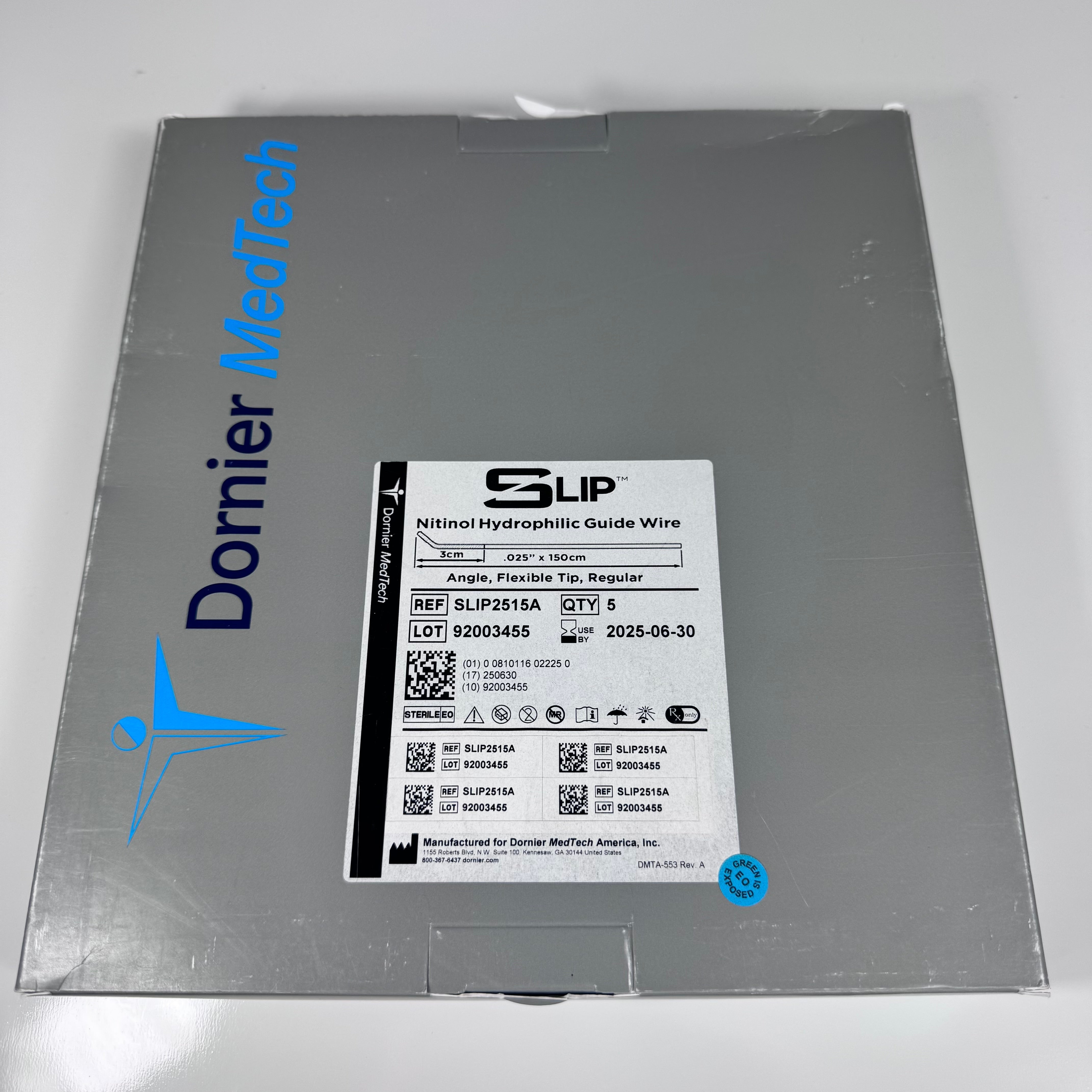 Dornier SLIP2515A | Slip Nitinol Hydrophilic Guide Wire 5/Box