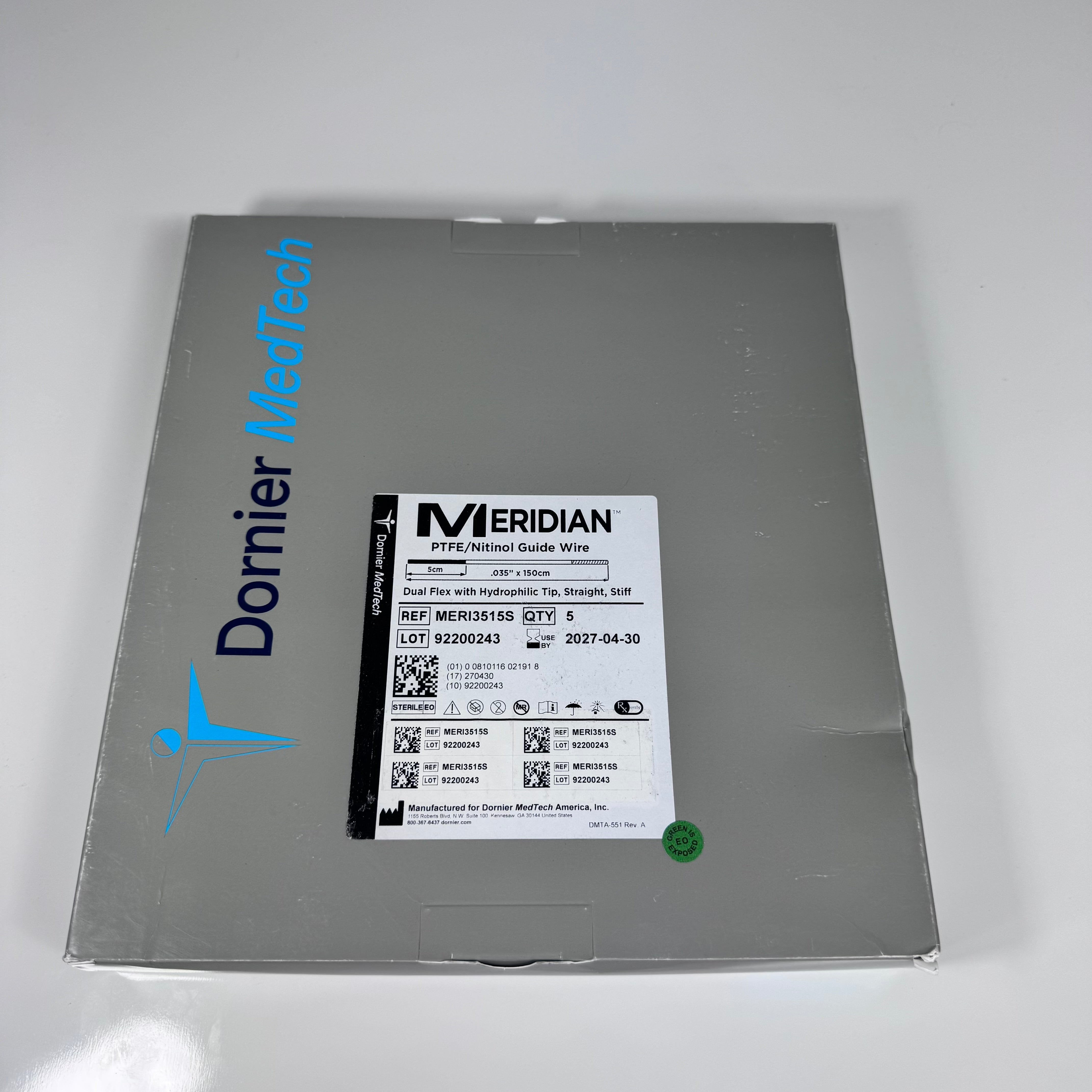 Dornier MERI3515S | Meridian PTFE/Nitinol Guide Wire 5/Box