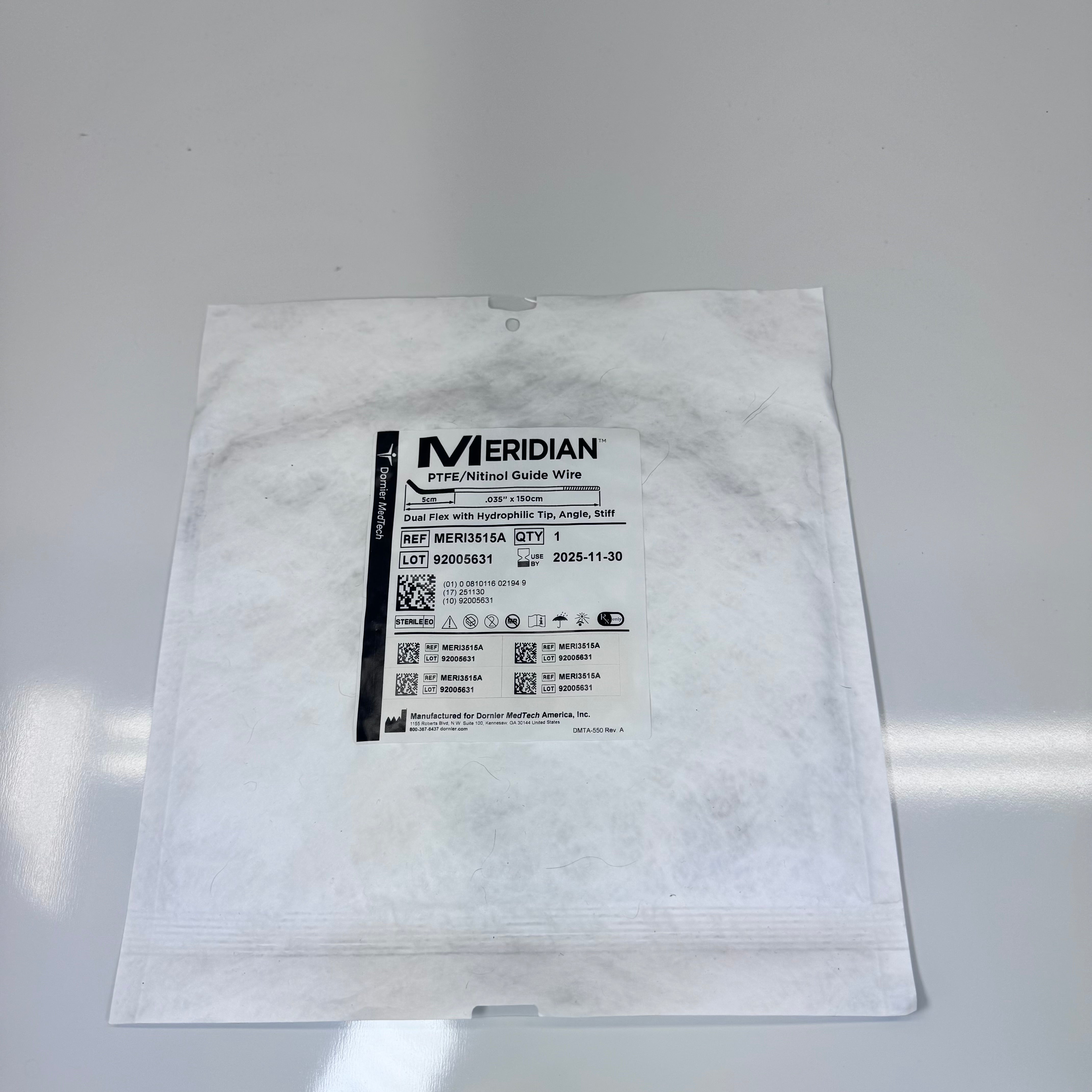 Dornier MERI3515A | Meridian PTFE/Nitinol Guide Wire