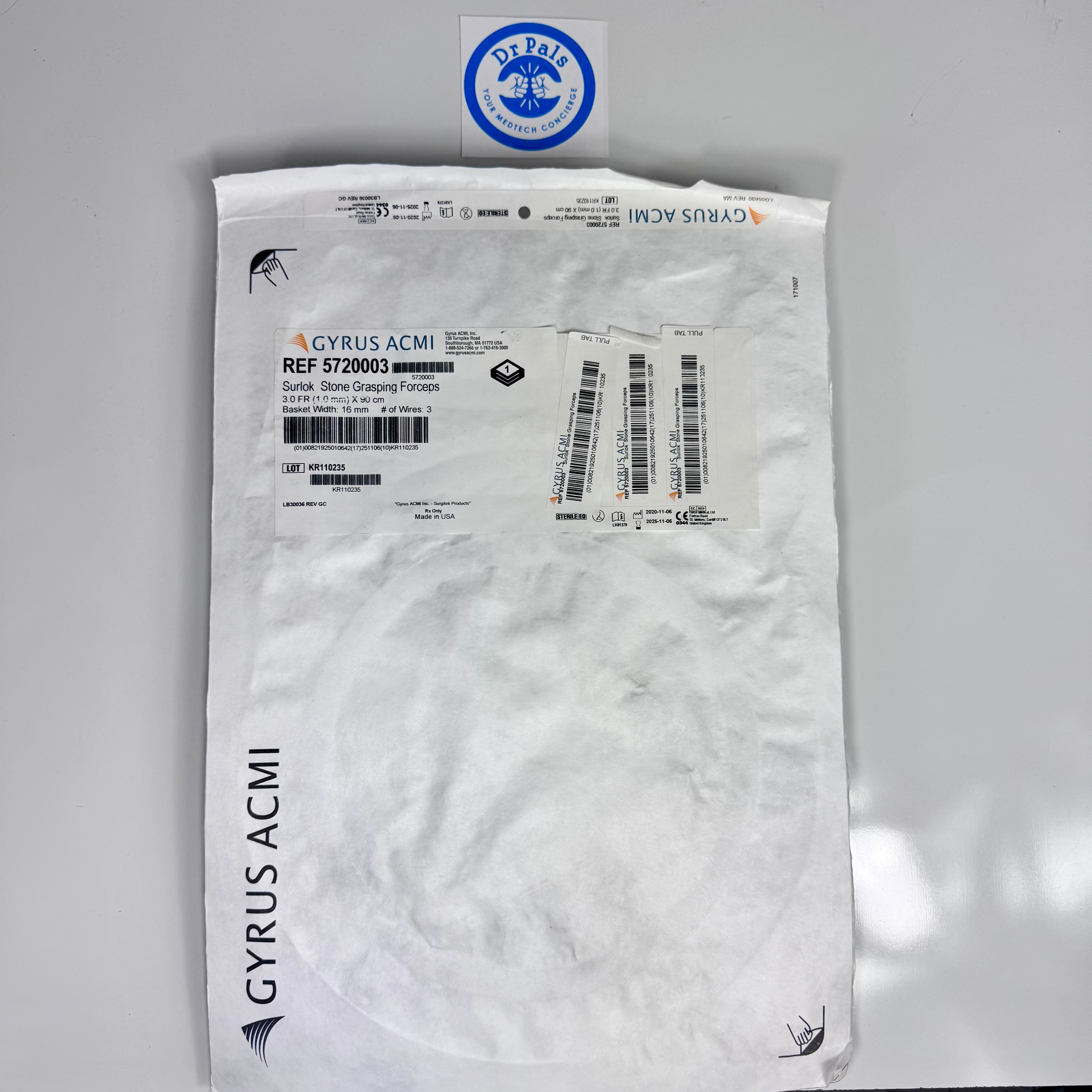 Gyrus ACMI/Olympus 5720003 | SurLok Stone Grasping Forceps