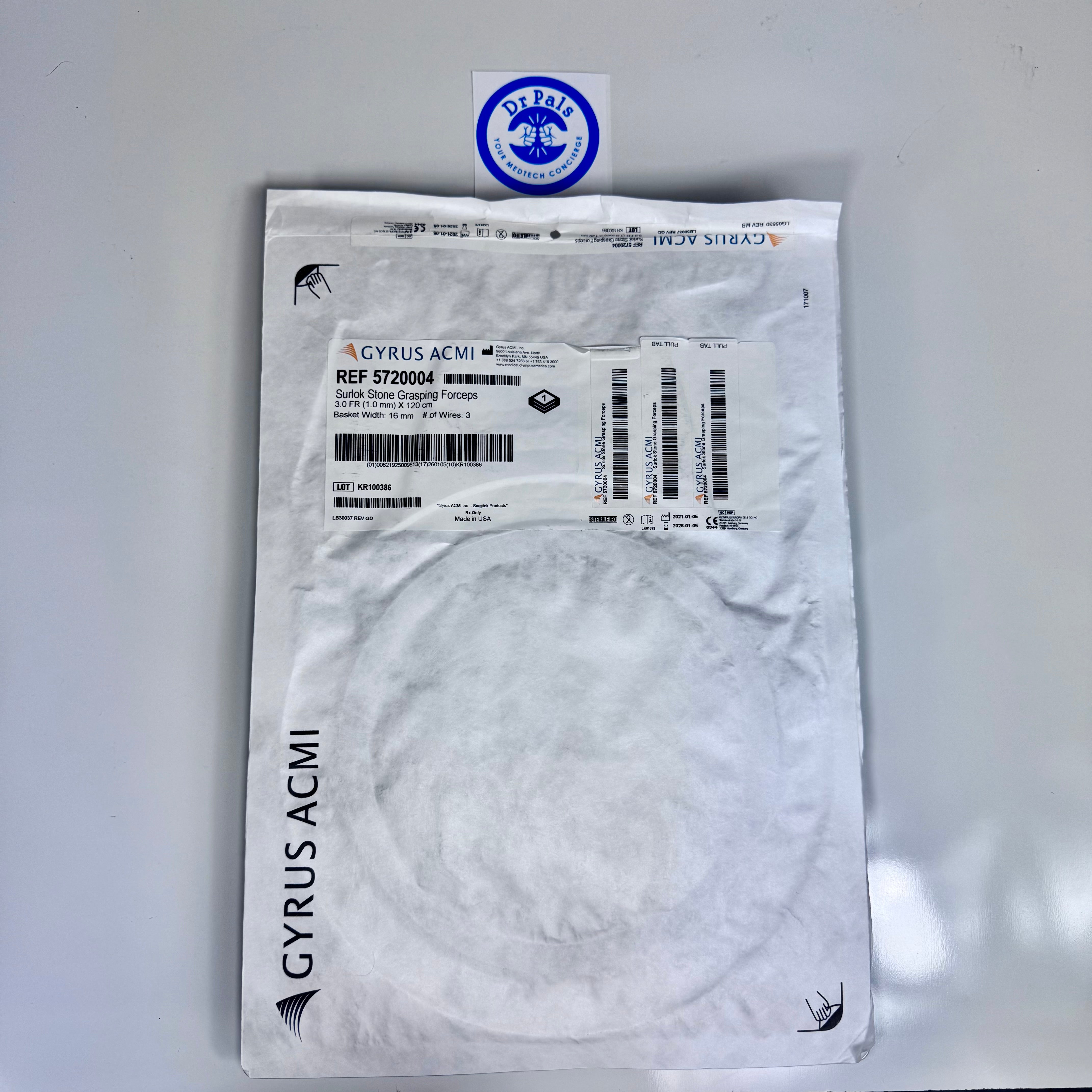 Gyrus ACMI/Olympus 5720004 | SurLok Stone Grasping Forceps