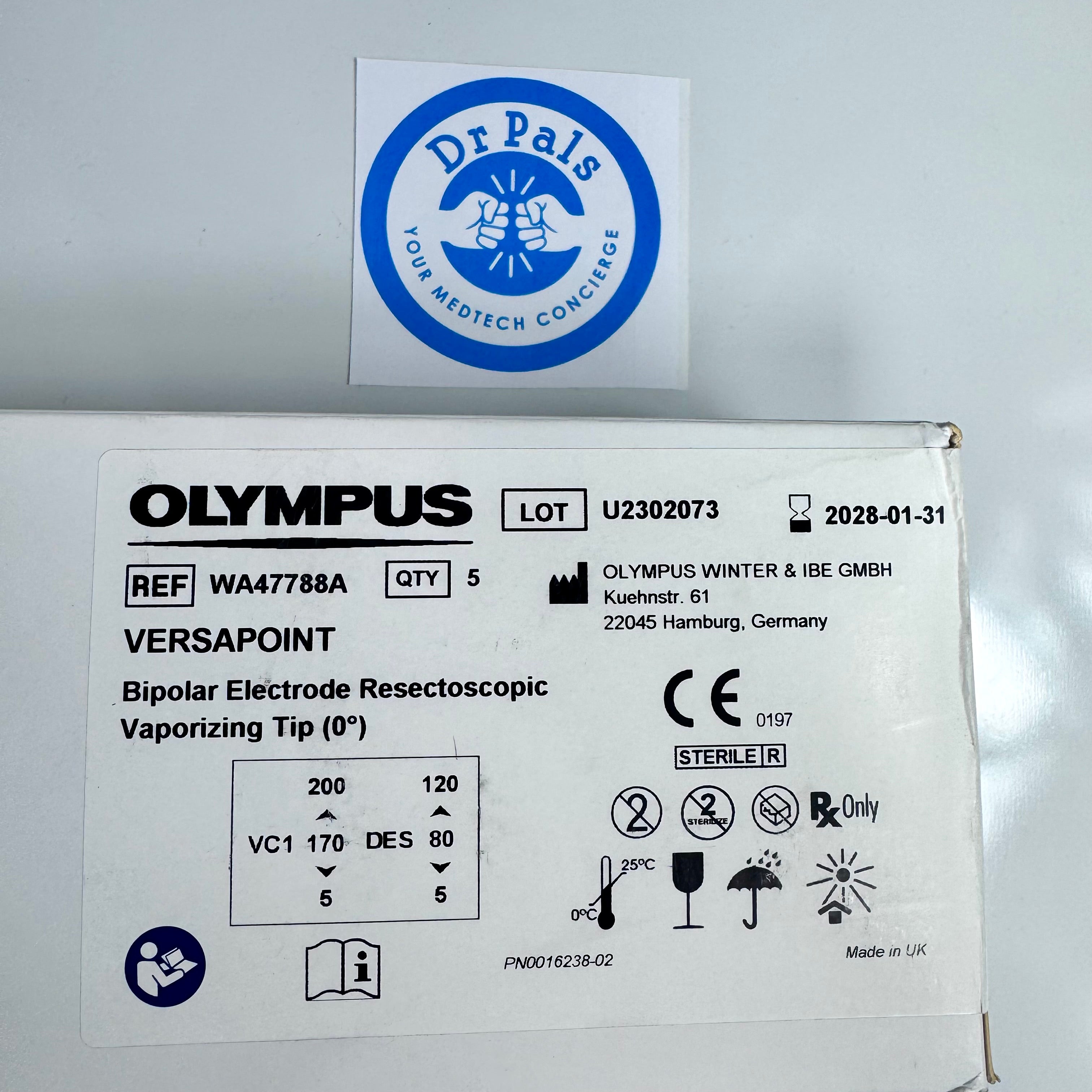 Olympus WA47788A | Bipolar Electrode Vaporizing Tip 5/Box