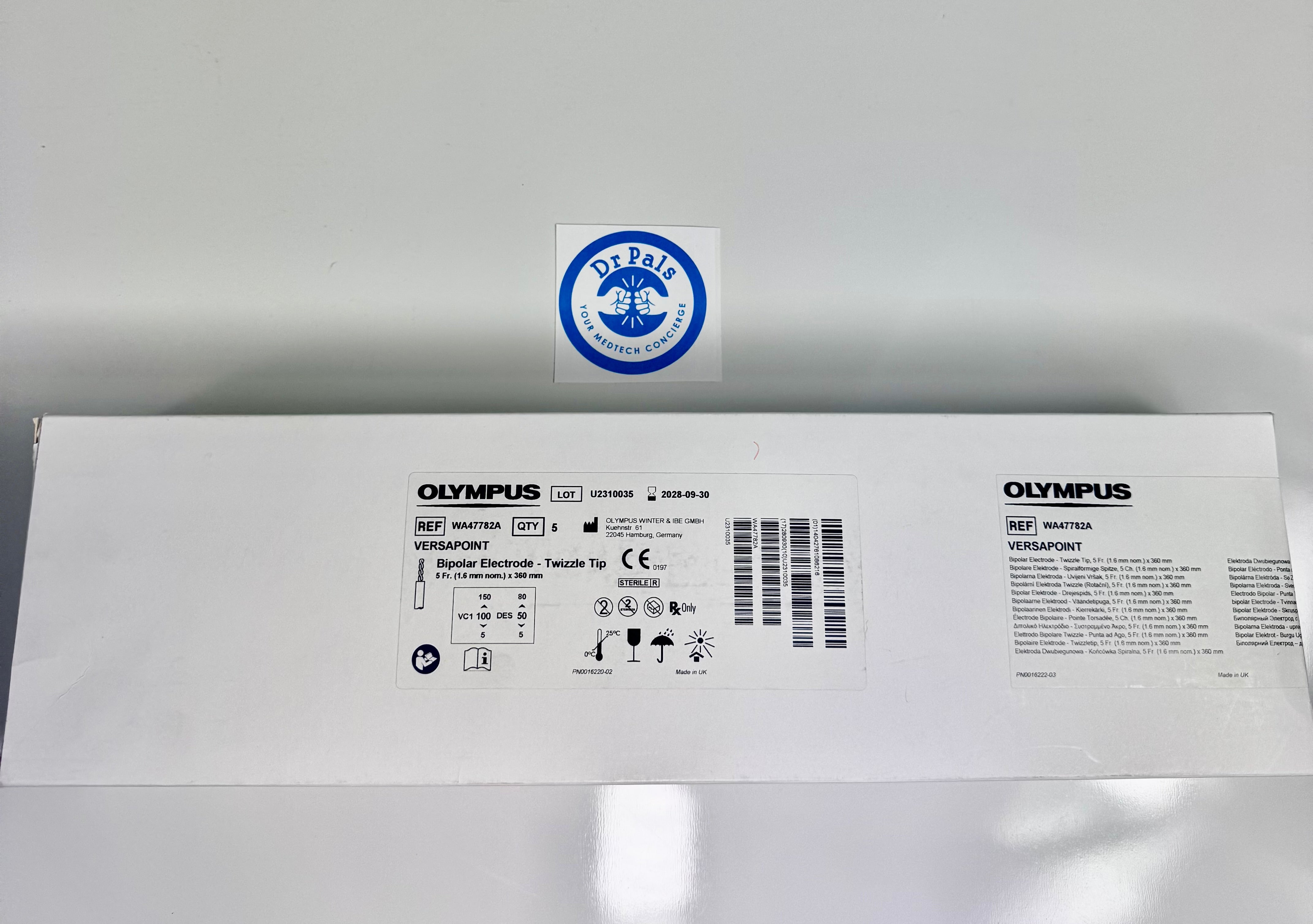 Olympus WA47782A | Versapoint Bipolar Electrode, Twizzle Tip 5/Box