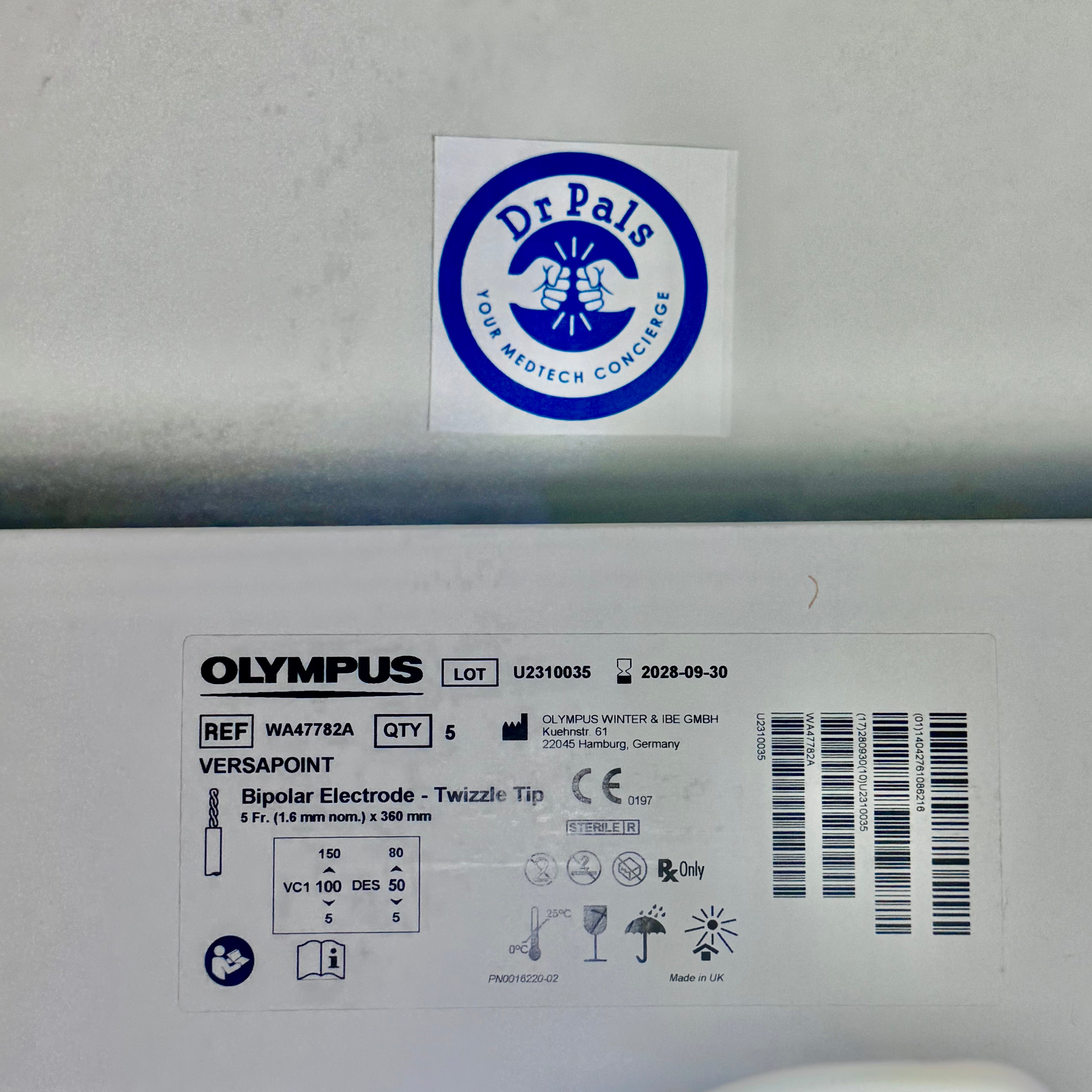 Olympus WA47782A | Versapoint Bipolar Electrode, Twizzle Tip 5/Box
