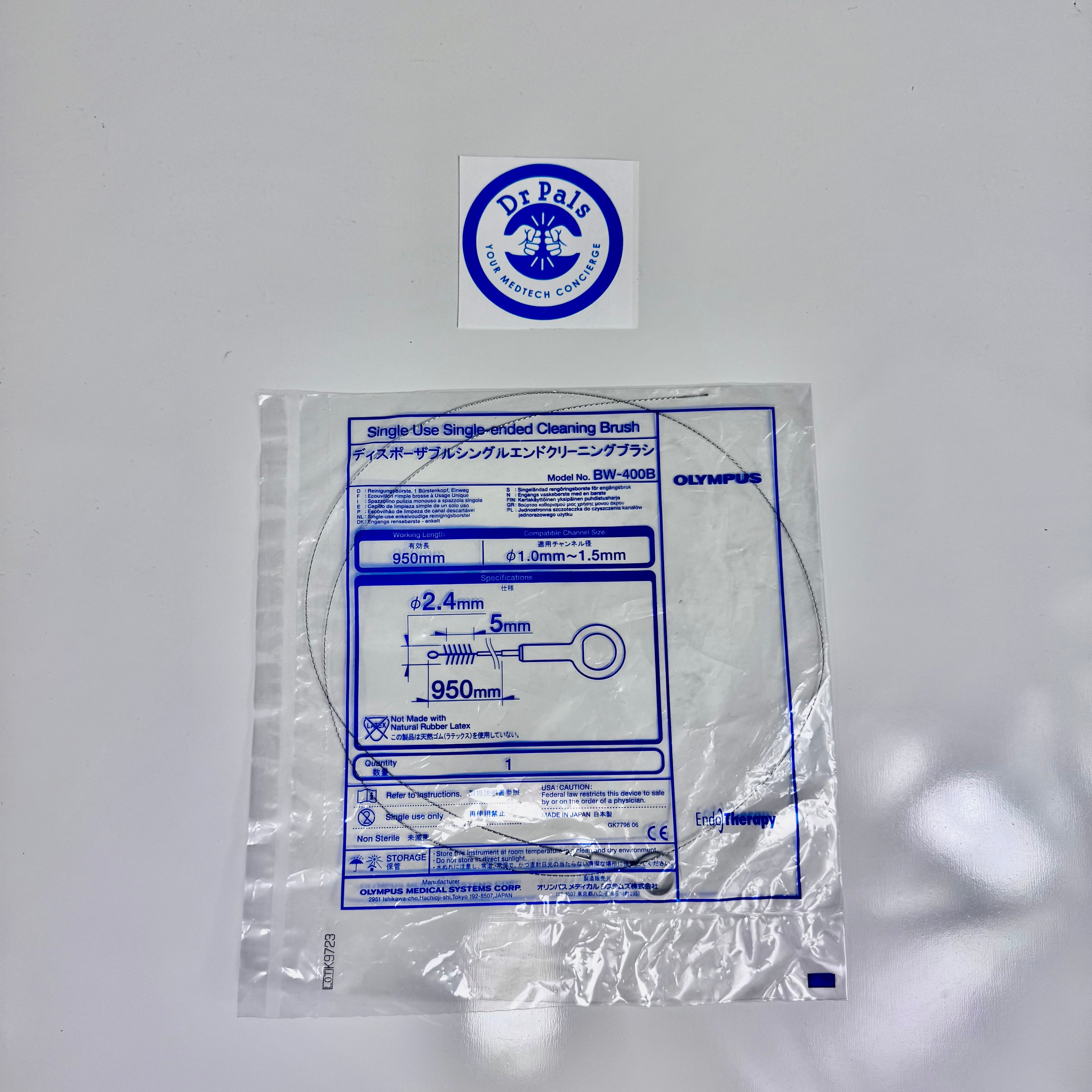 Olympus BW-400B | Single-Use Single-Ended Cleaning Brush