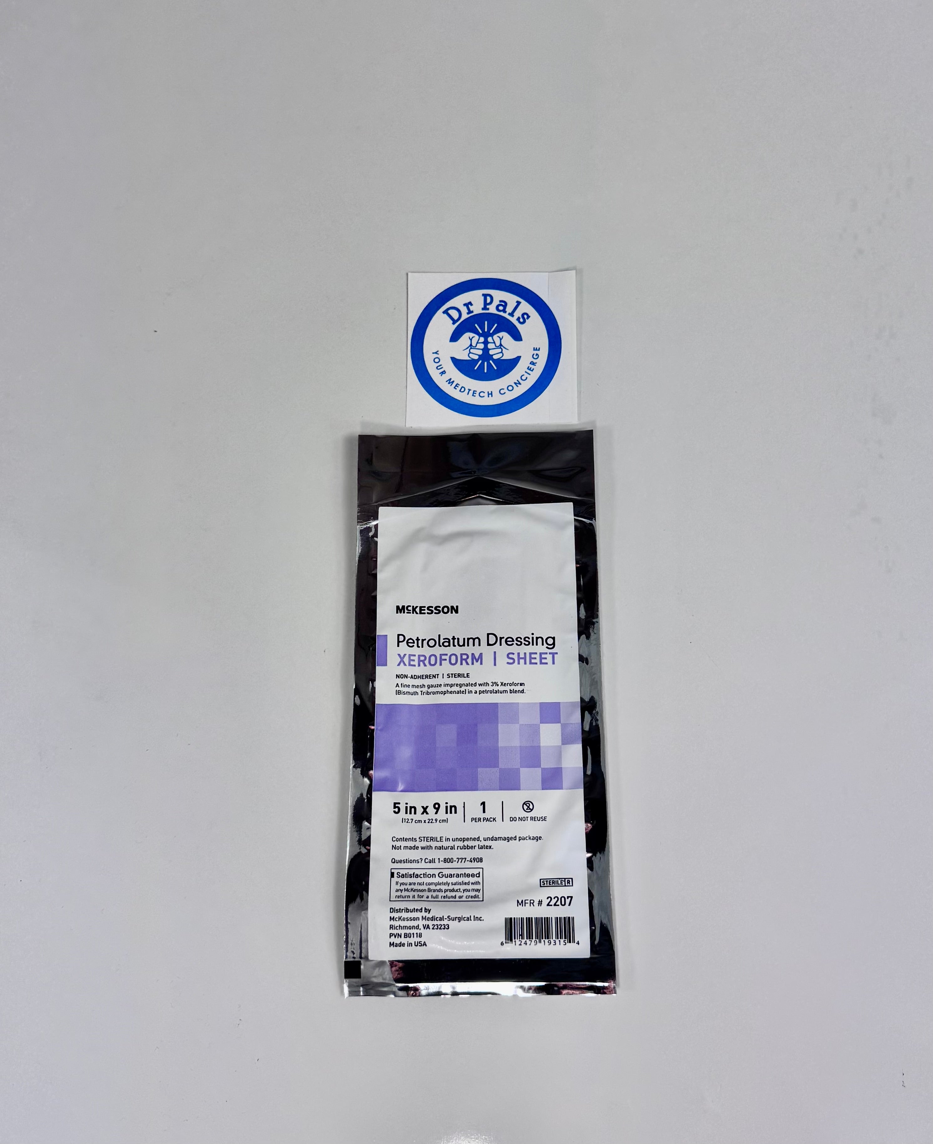 McKesson Xeroform Petrolatum Dressing (2207) | 5 x 9 Inch 84/box (Expired)
