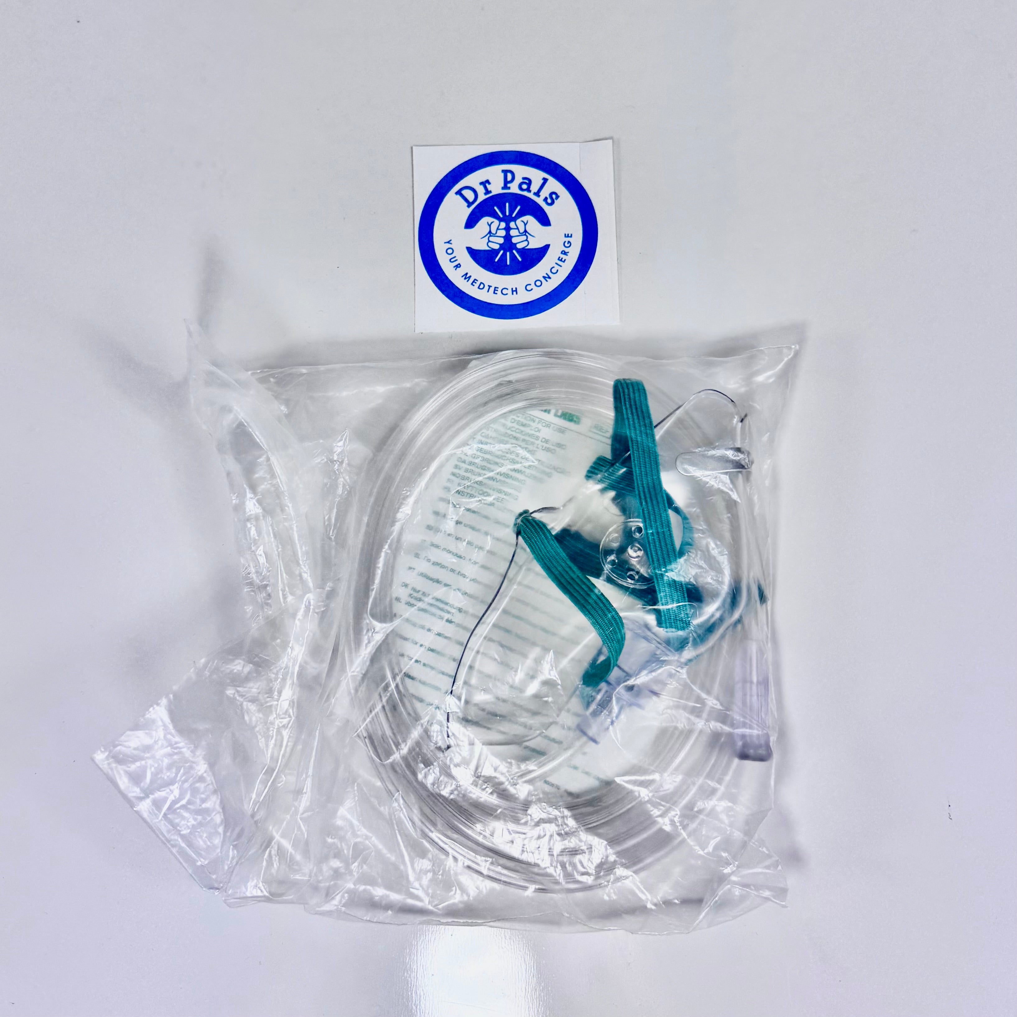 Salter Labs Oxygen Mask 8110-7 | Adult Elongated Medium Concentration 7' Tubing 2/Box