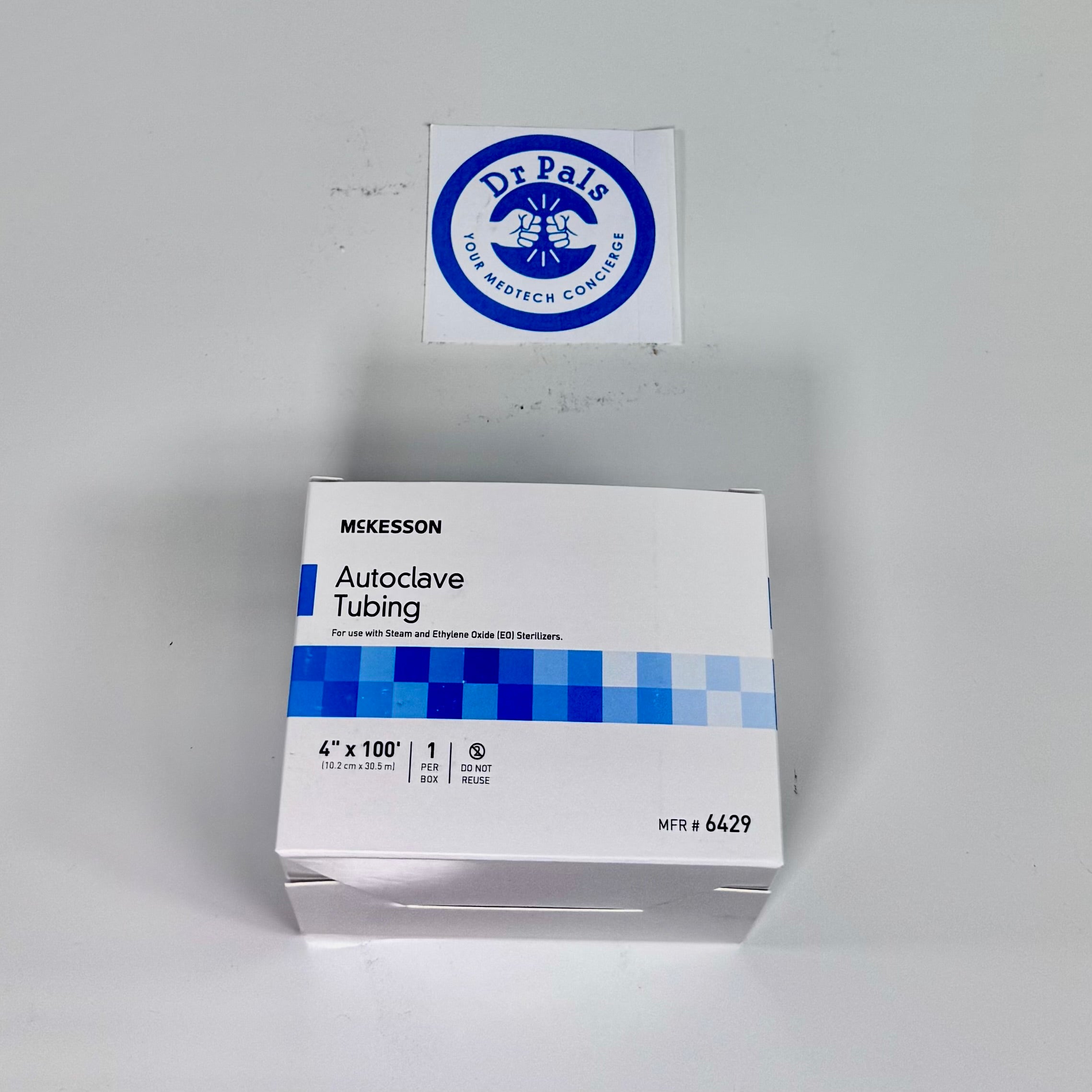 McKesson Sterilization Autoclave Tubing 6429 | 4 Inch x 100 Foot 16/Box