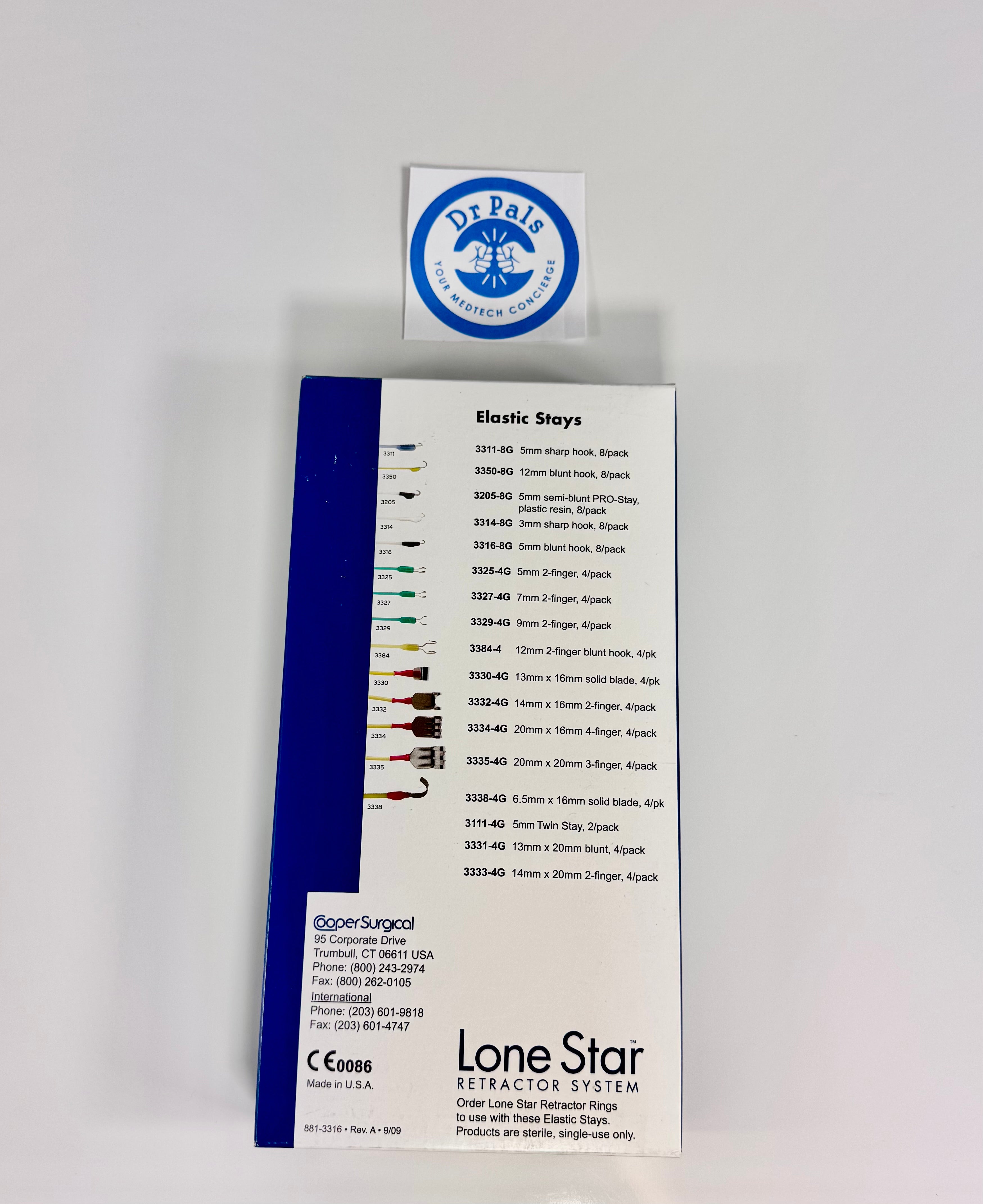 Lone Star® Elastic Stays 3311-8G| 5 mm Sharp Hook 8/Pack