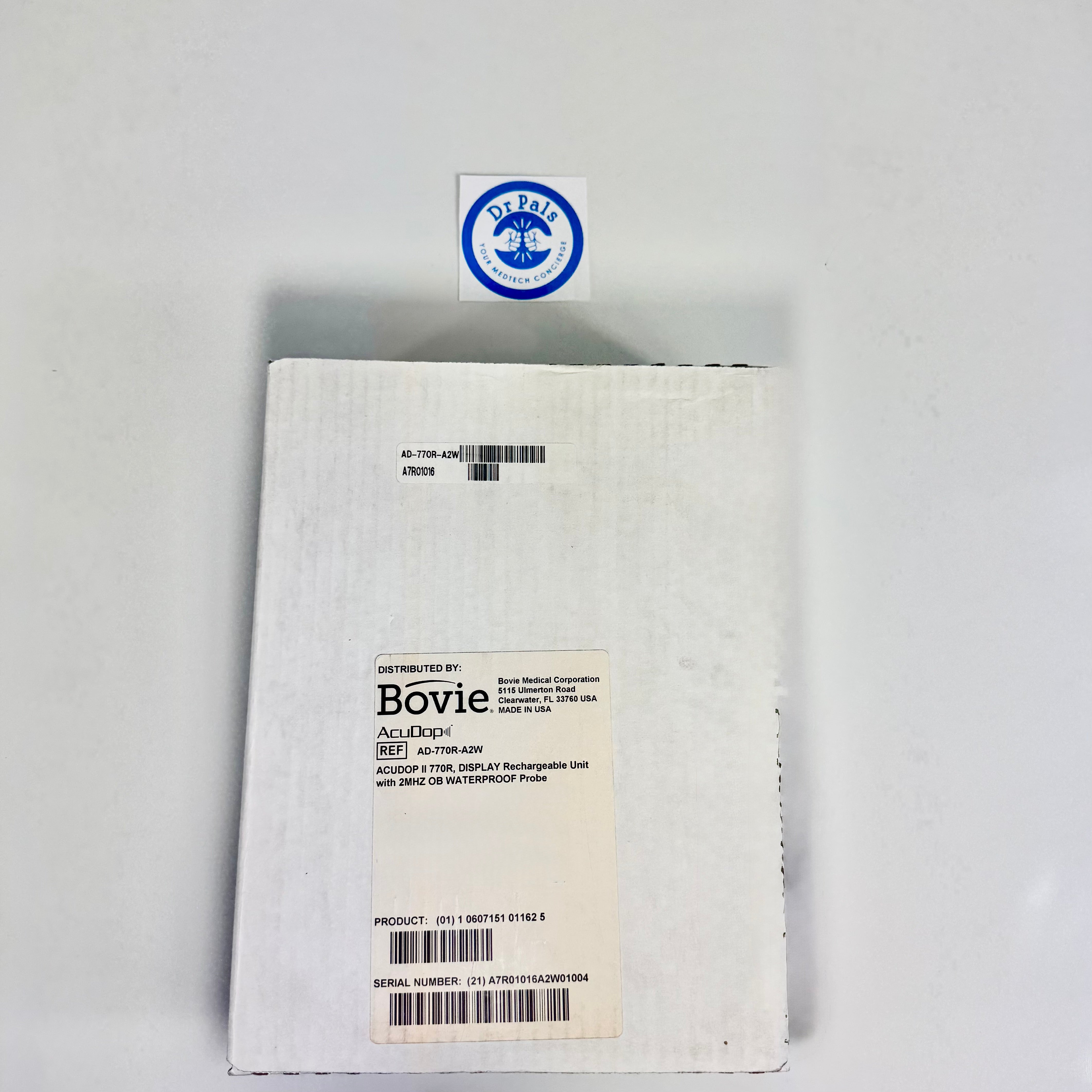 Bovie AcuDop II AD-770R-A2W | Obstetric Doppler 2 MHz Waterproof OB Probe