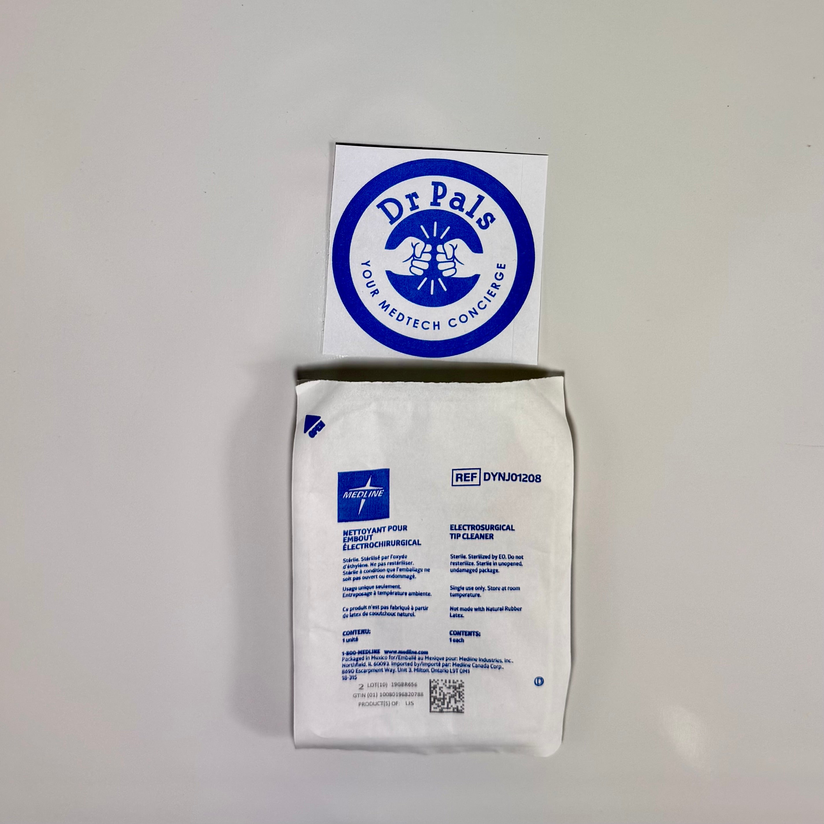 Medline Electrosurgical Tip Cleaner DYNJ01208 | 2" x 2"Sterile 5/Box