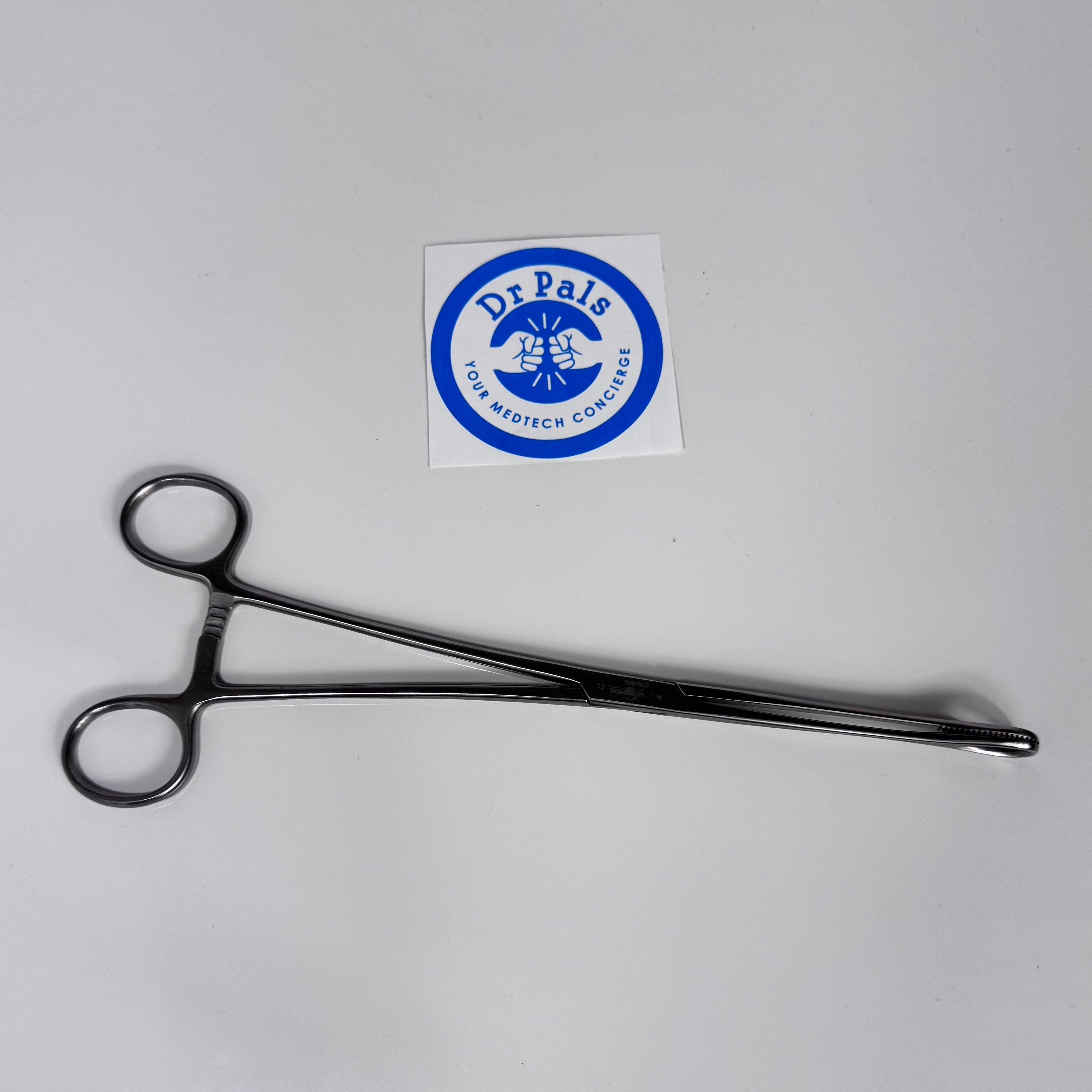 Marina Medical 070-600 Foerster Sponge Forceps, Straight, Serrated, 25 cm