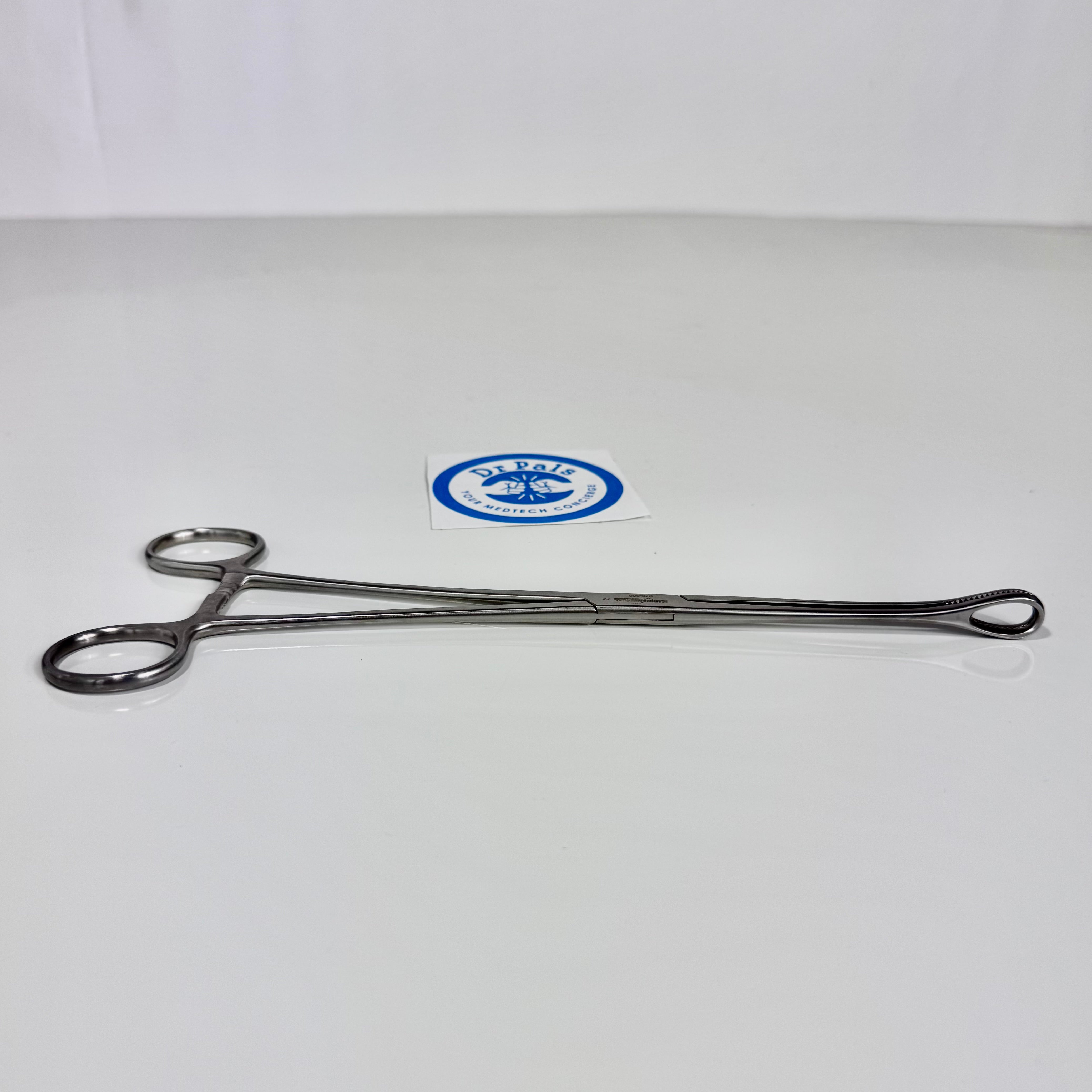 Marina Medical 070-600 Foerster Sponge Forceps, Straight, Serrated, 25 cm