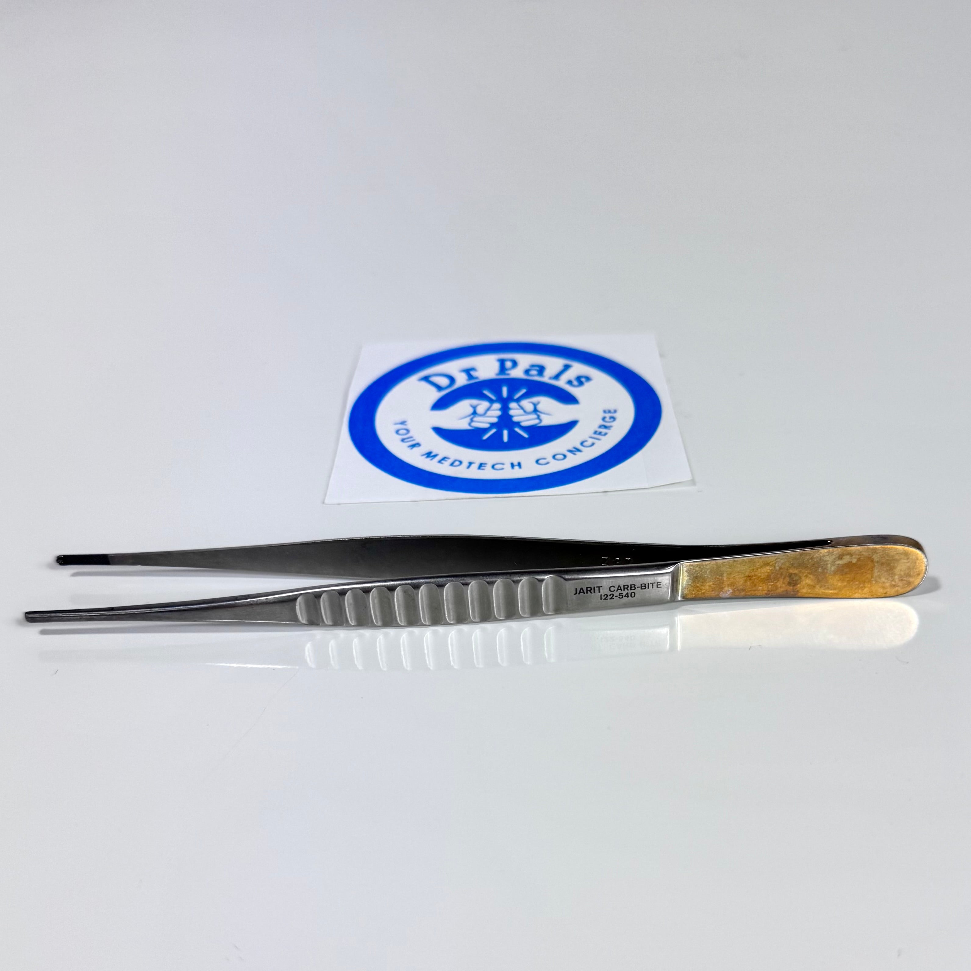 Jarit Carb-Bite 122-540 Needle/Tissue Pulling Forceps, 3x6 Teeth, 5-7/8"