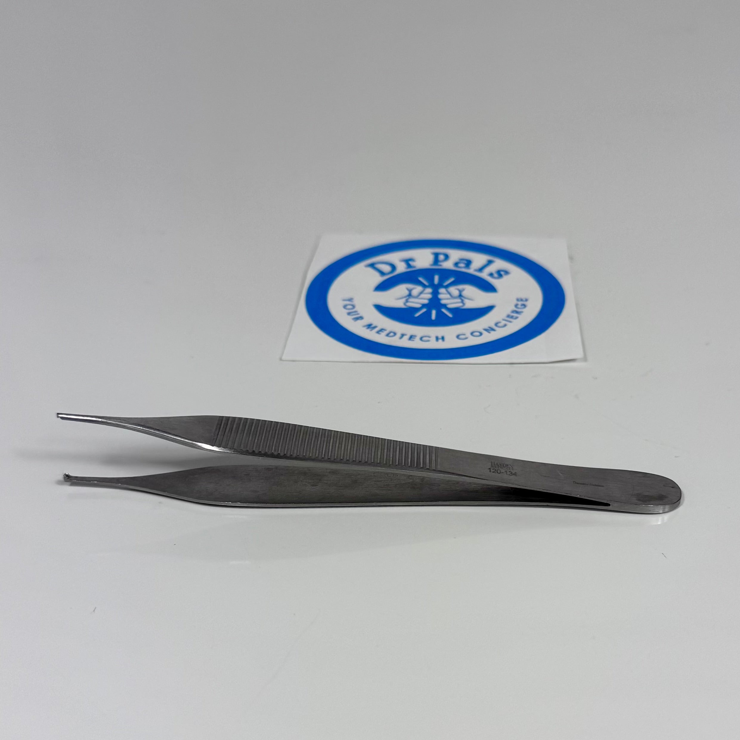 Hayden Medical 120-134 Adson Tissue Forceps, 4-3/4", 1x2 Teeth, Delicate 1.5mm Tip, Straight