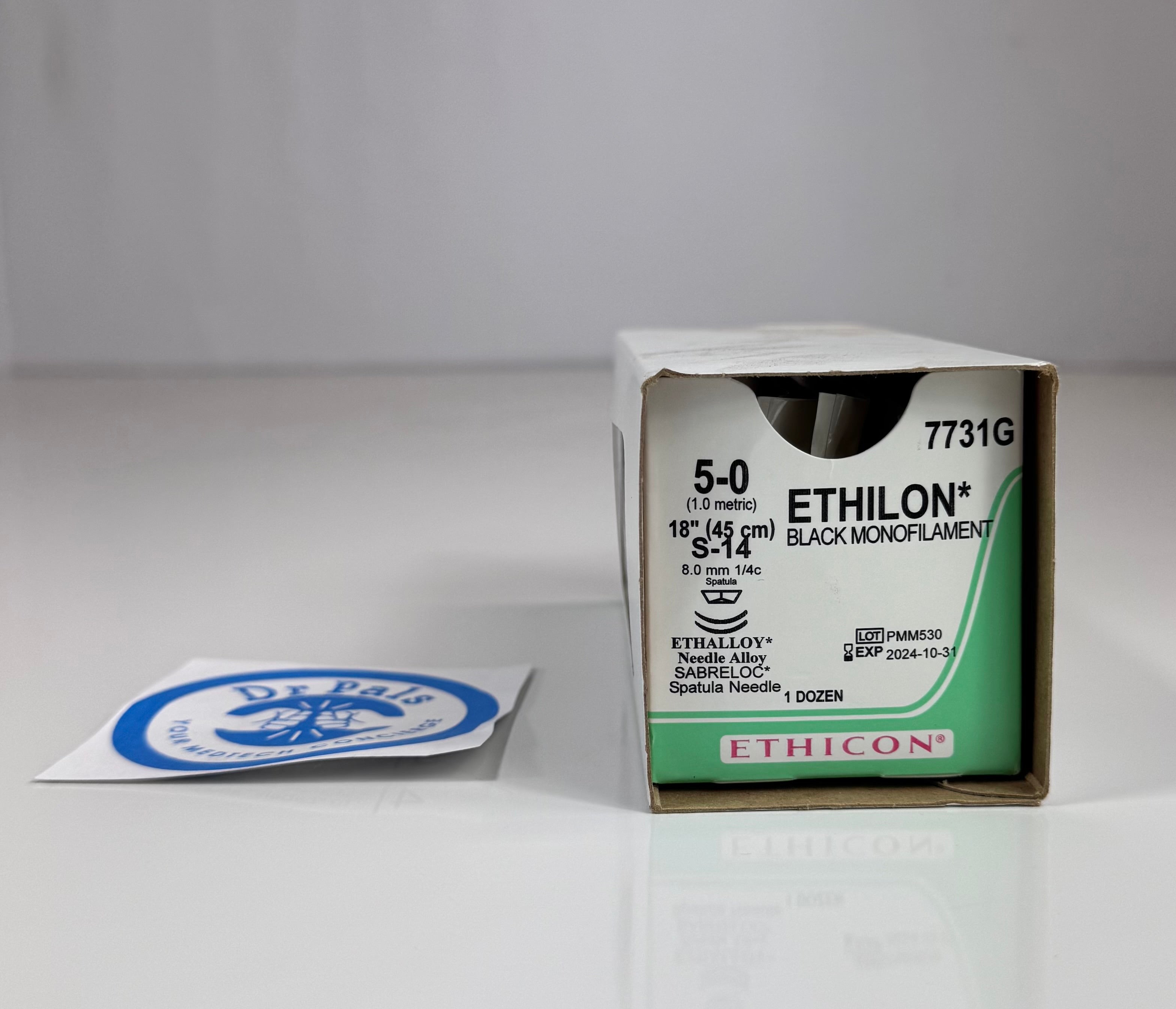 Ethilon Nylon Suture Black Monofilament 7731G (Ethicon) 8/box