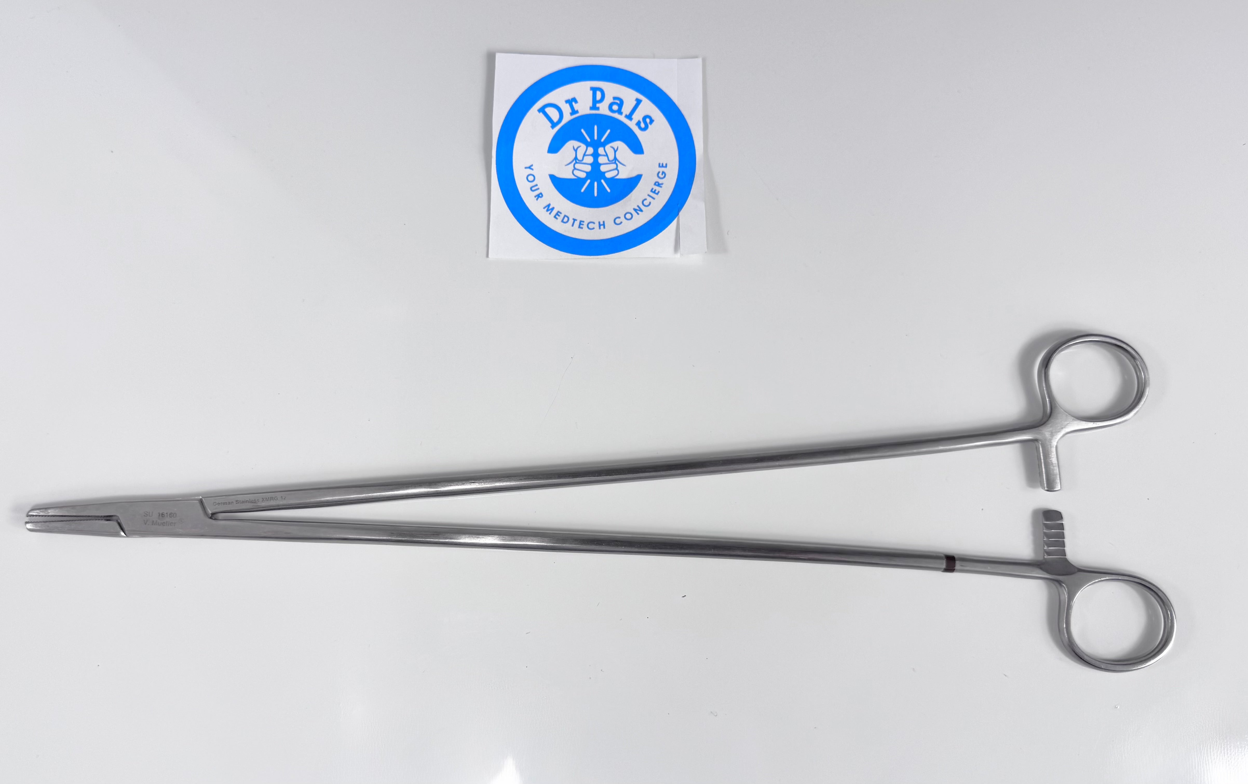 V. Mueller SU16160 Needle Holder | Finger Ring, 7", Stainless Steel
