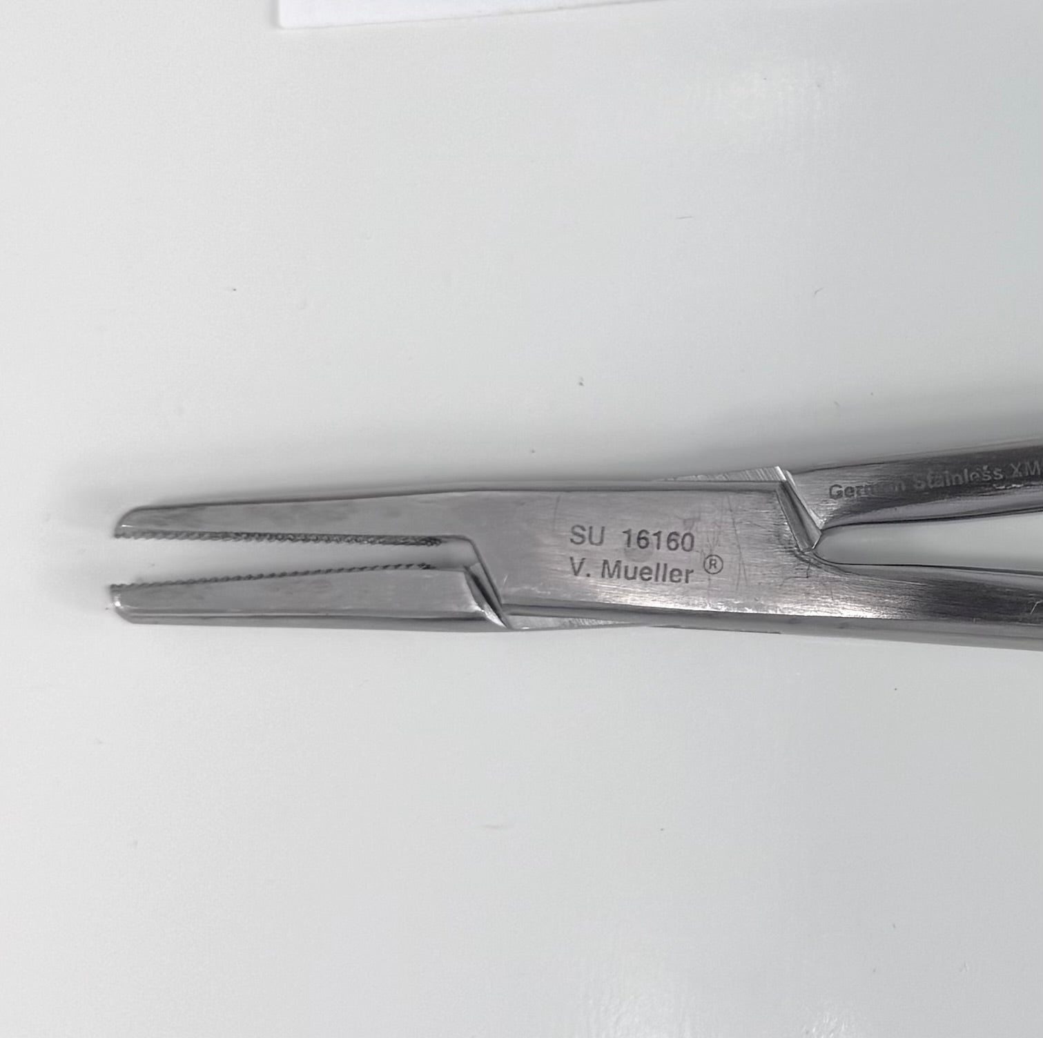 V. Mueller SU16160 Needle Holder | Finger Ring, 7", Stainless Steel