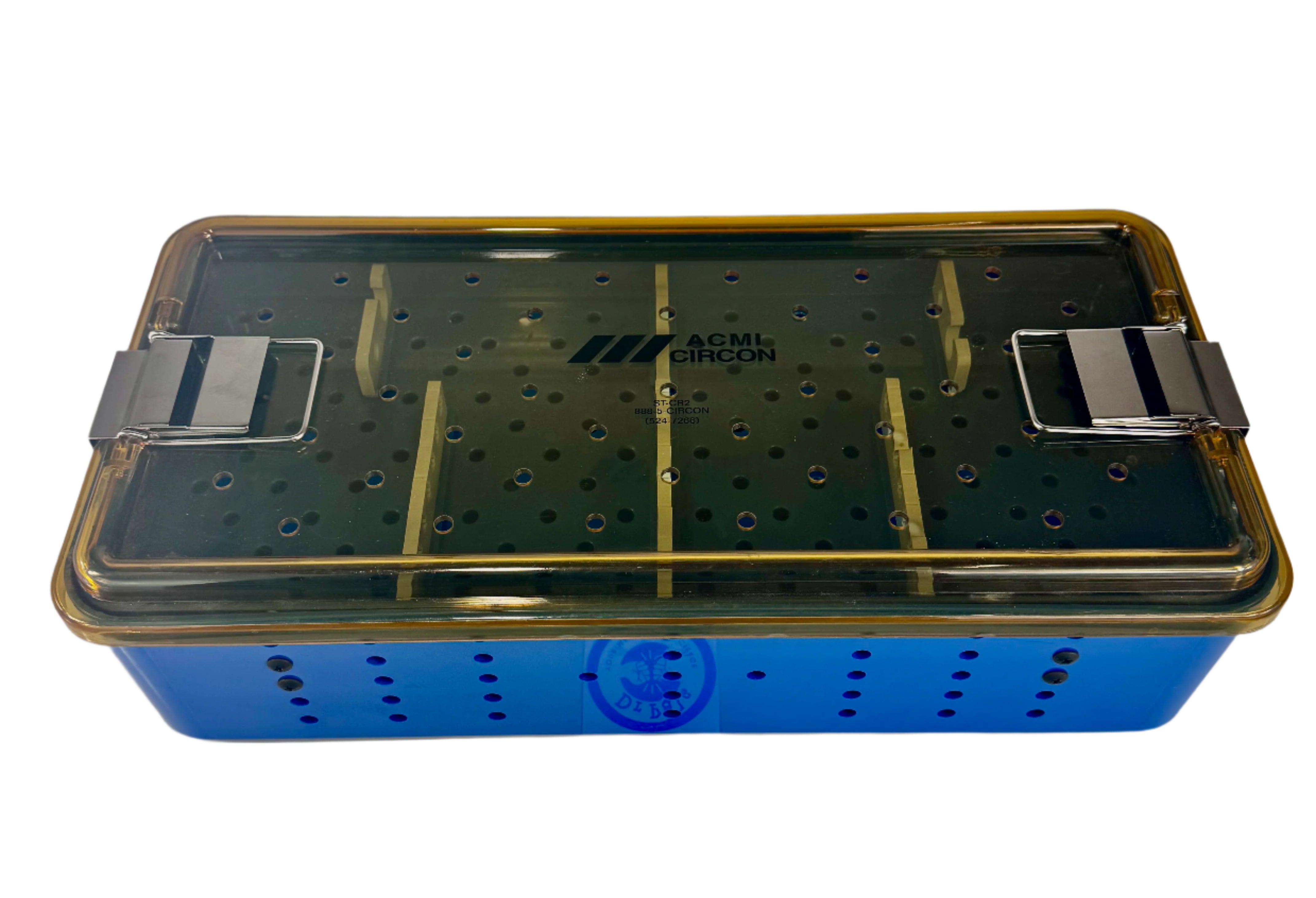 ACMI Circon ST-CR2 | Blue Double Layer Sterilization Tray Container