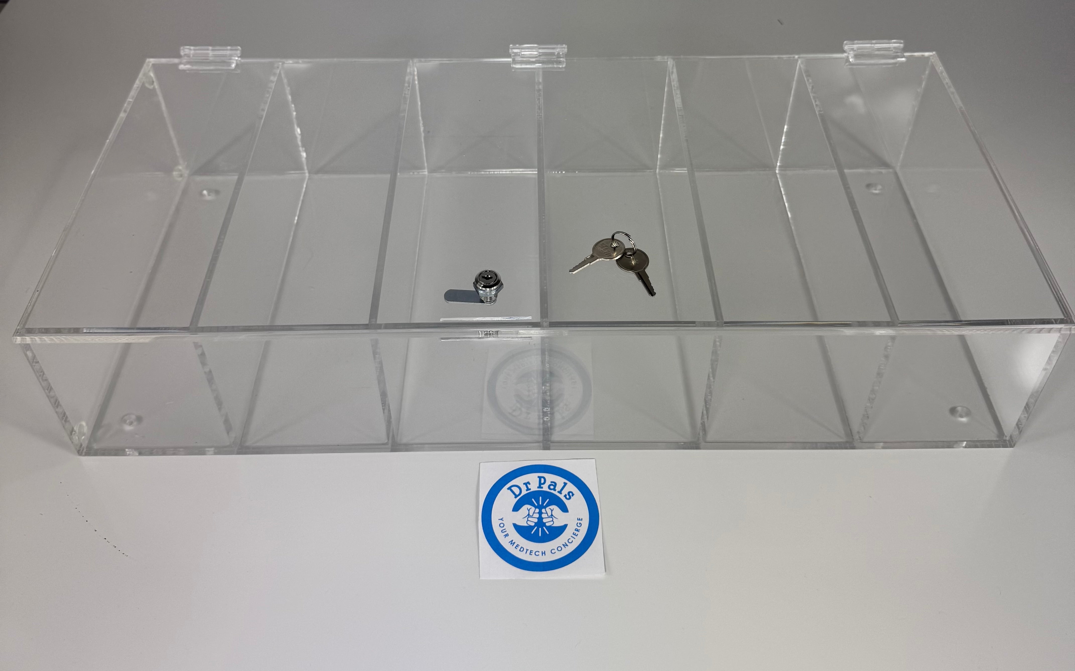 Acrylic Organizer with Lock and Key