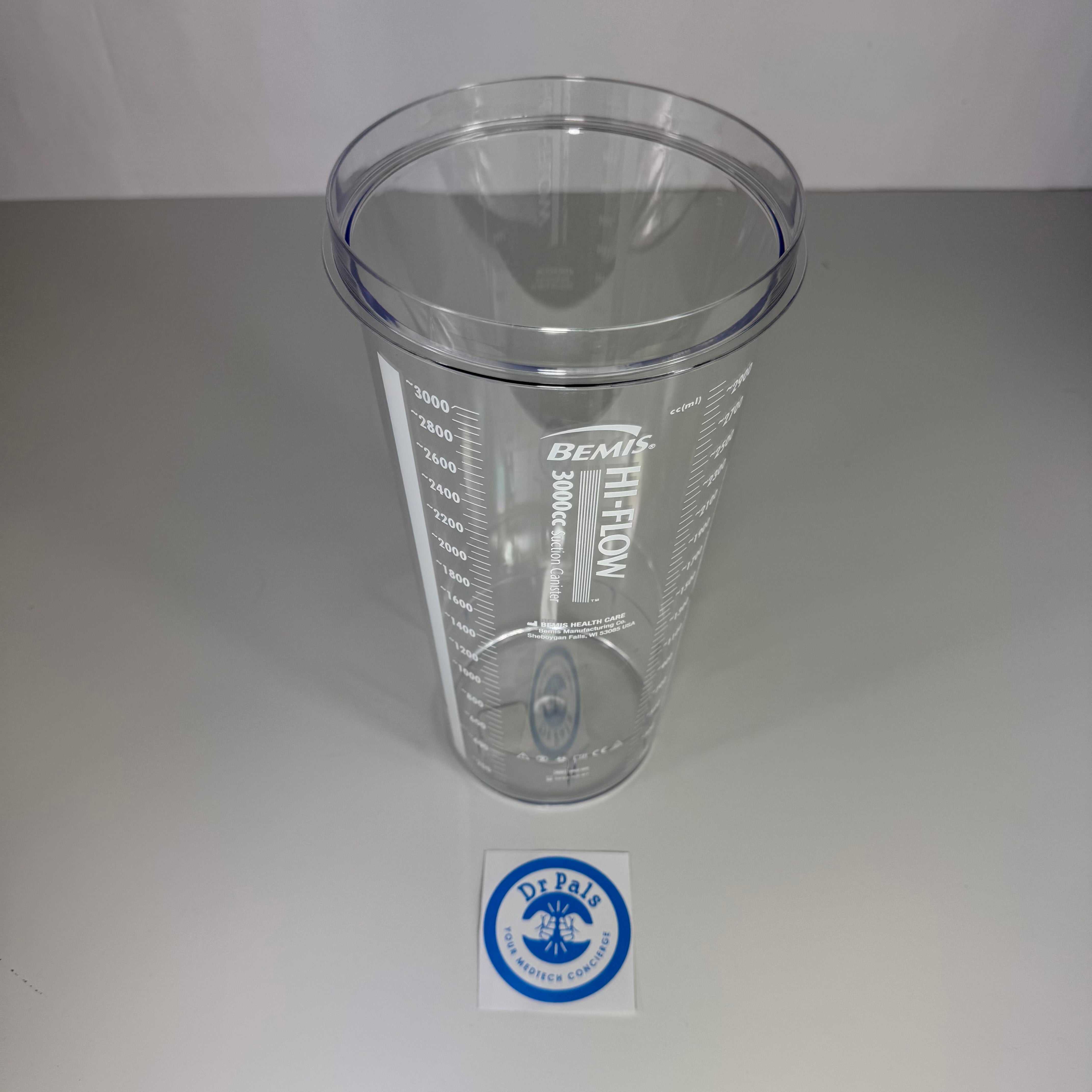 Bemis 3000cc | Hi-Flow Suction Canister 10/Box