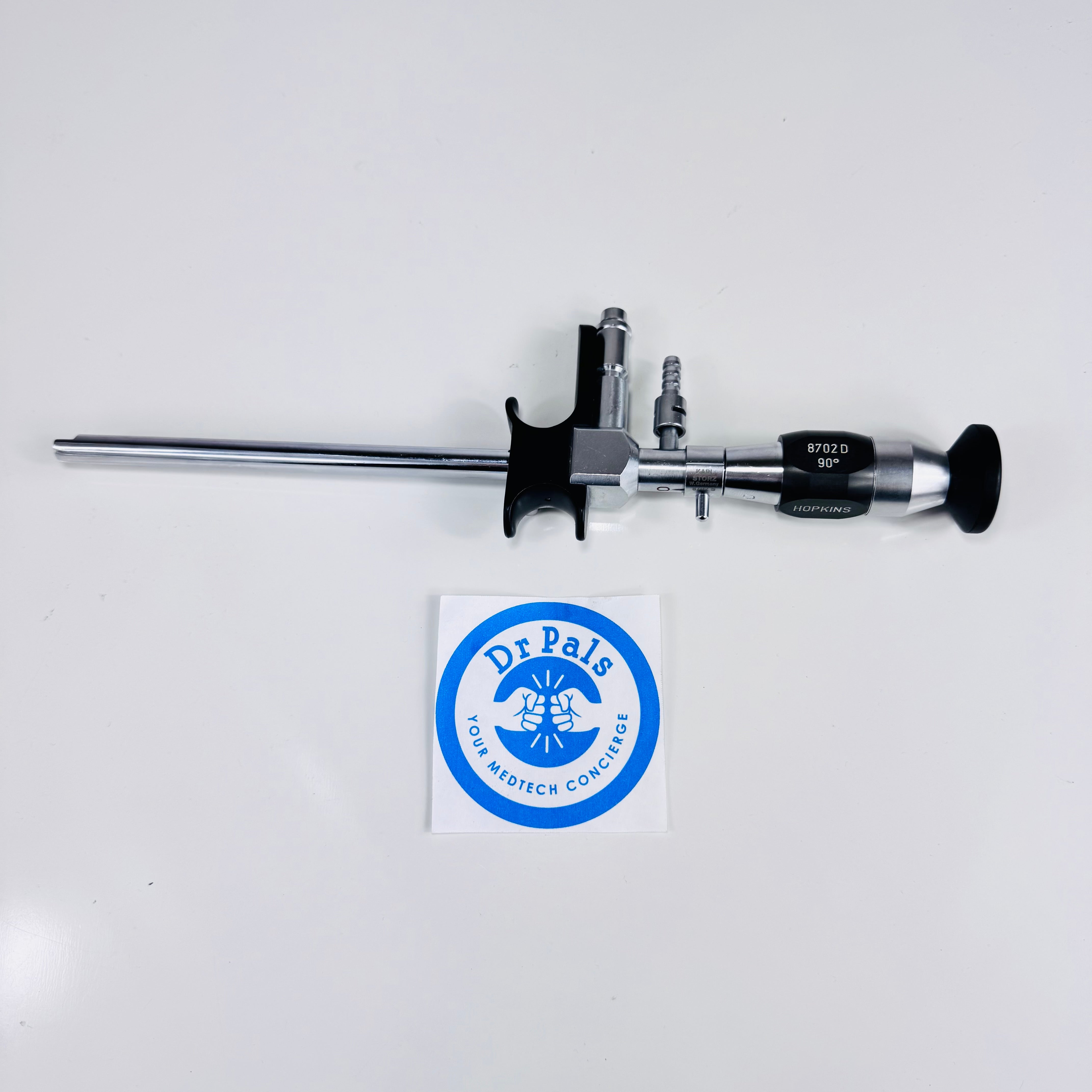 Karl Storz 8702D | Rigid 20cm laryngo-pharyngoscope 90° Includes 8702S Outer Sheath 10mm x 8.5mm