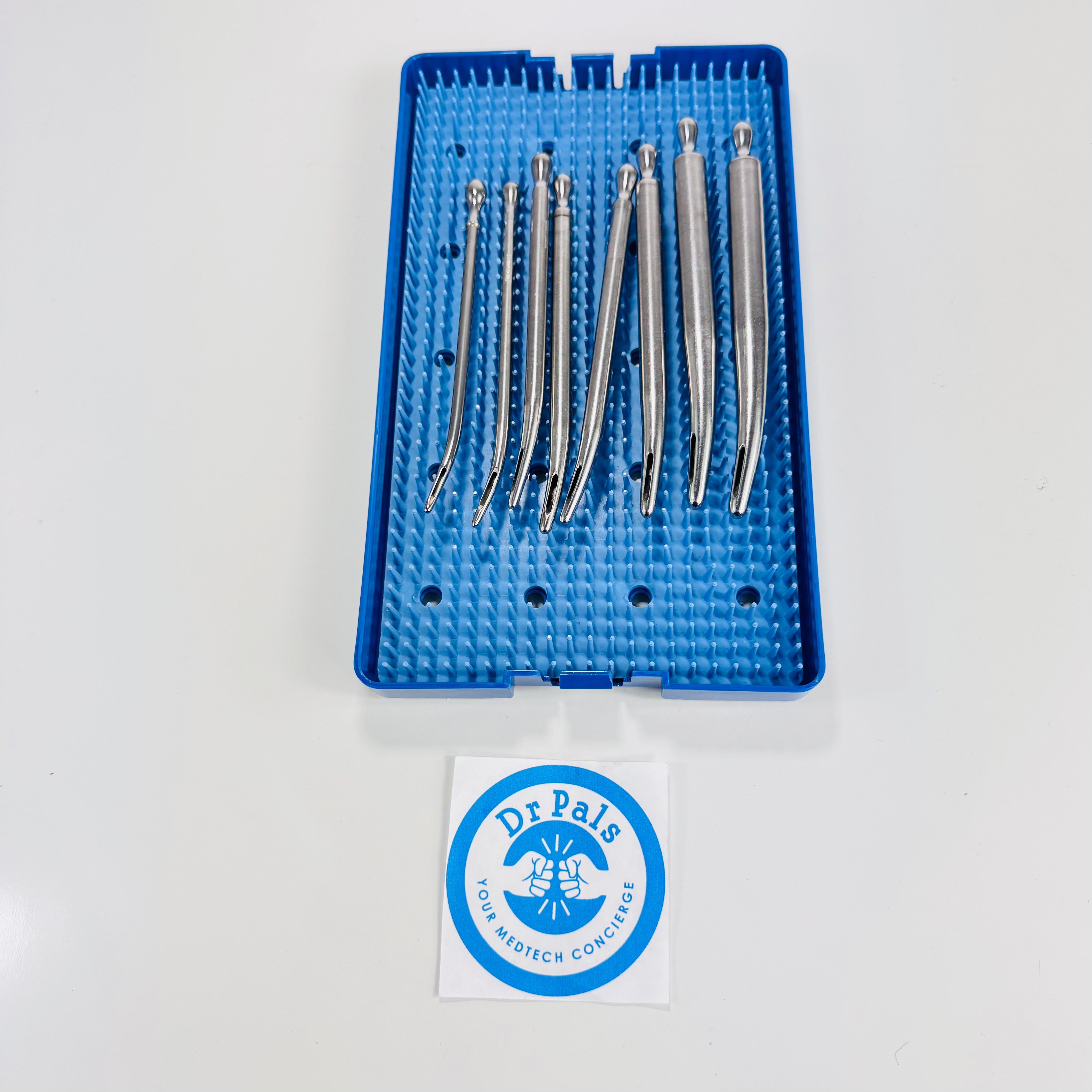V. Mueller Walther Female Dilator Catheters (8 Piece Set Incomplete) Includes 14,16,20,22,24,28,36,38Fr