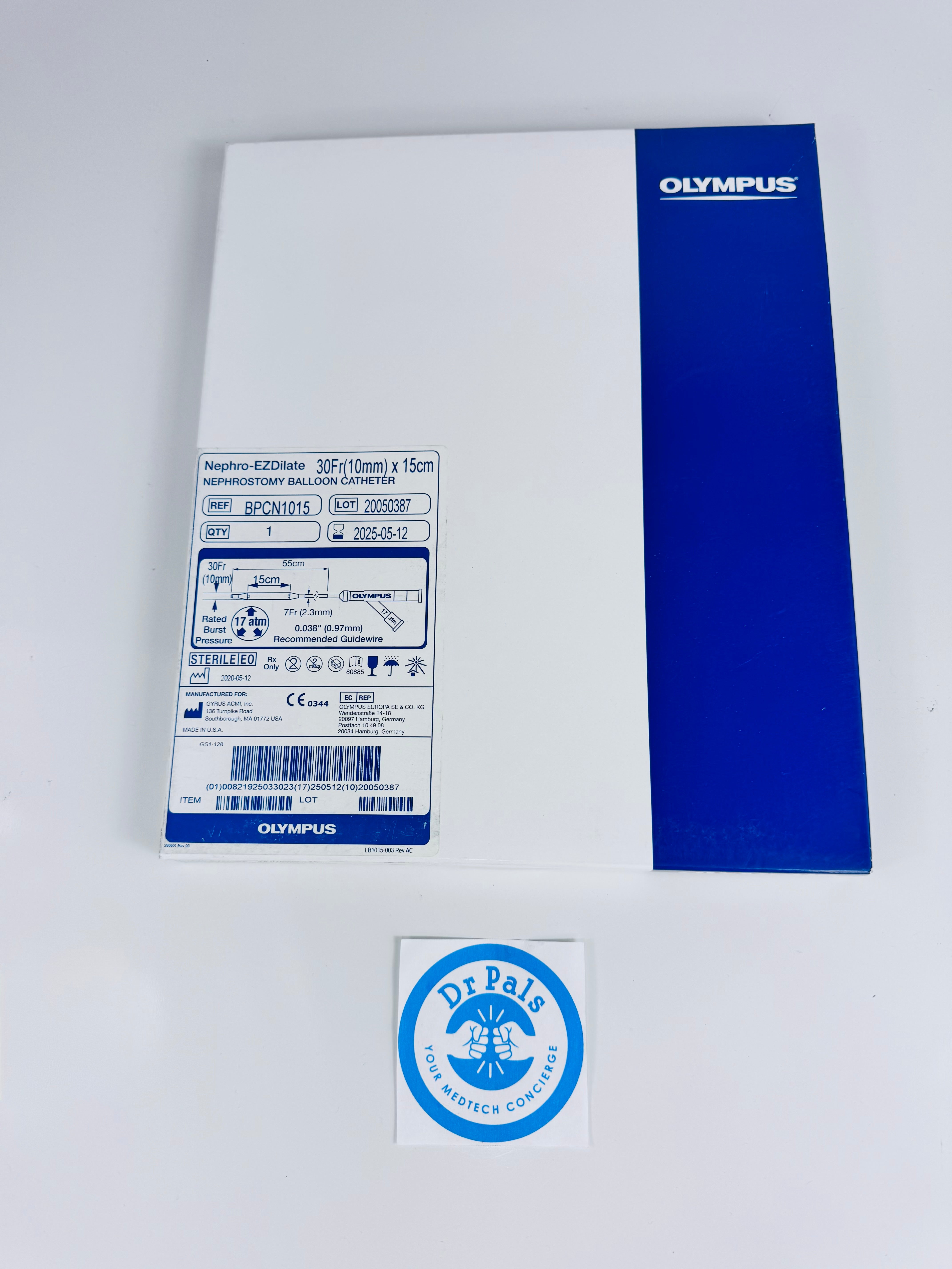 Olympus BPCN1015 | 30Fr (10mm) x 15cm Nephro-EZDilate Nephrostomy Balloon Catheter