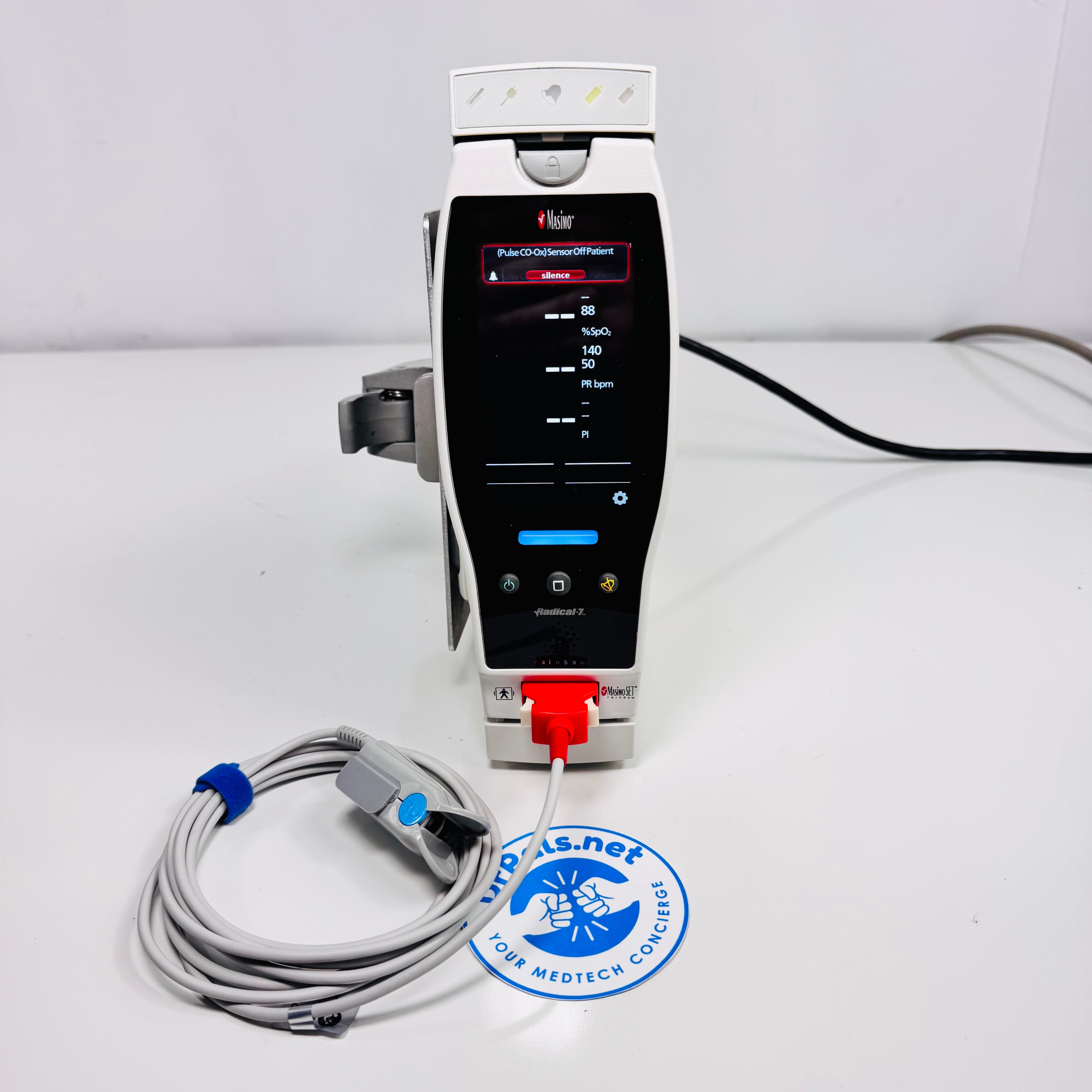 Masimo Radical‑7 | SET Rainbow Pulse CO‑Oximeter with SpO₂ Sensor
