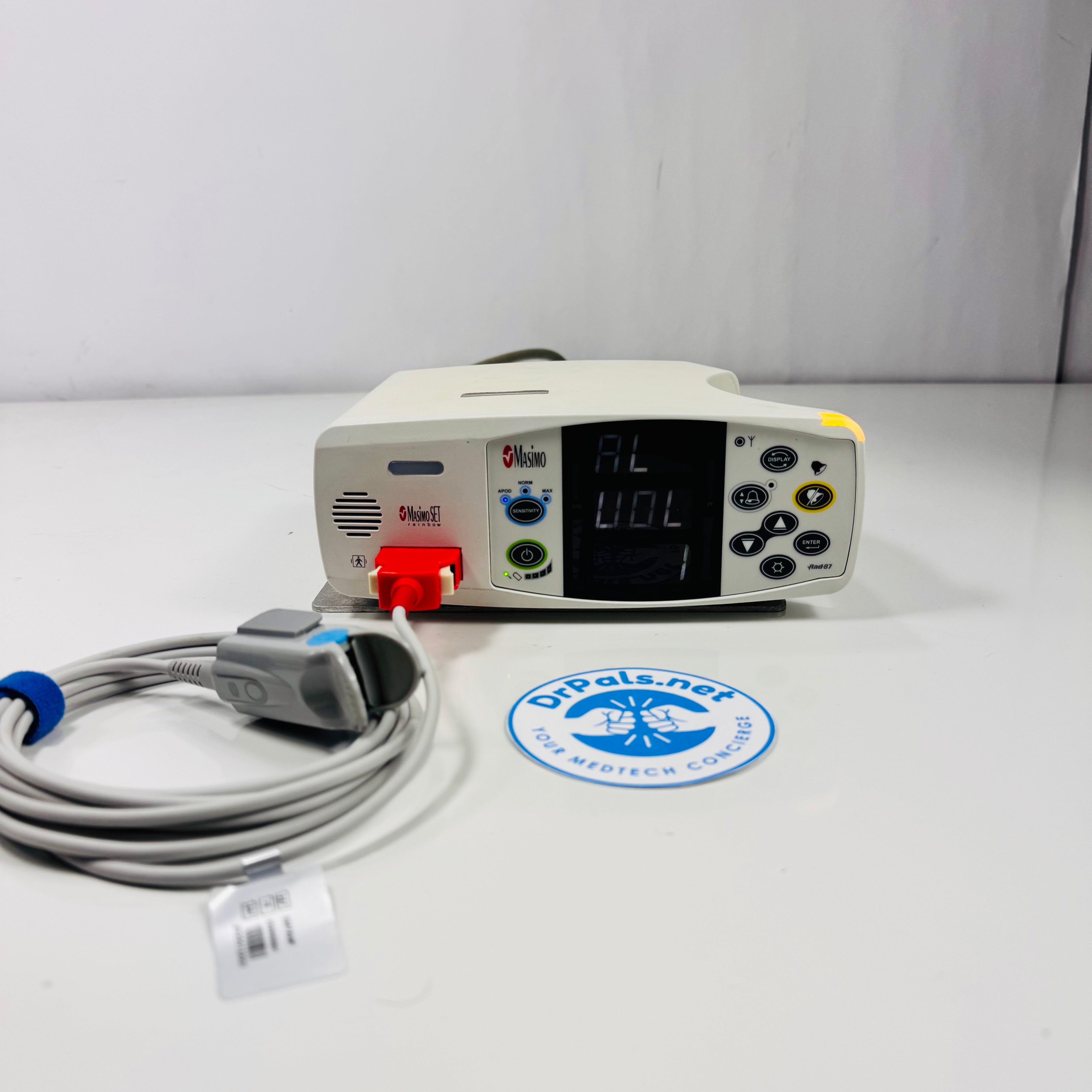 Masimo RAD-87A | SET Rainbow Pulse CO-Oximeter with SpO2 Sensor
