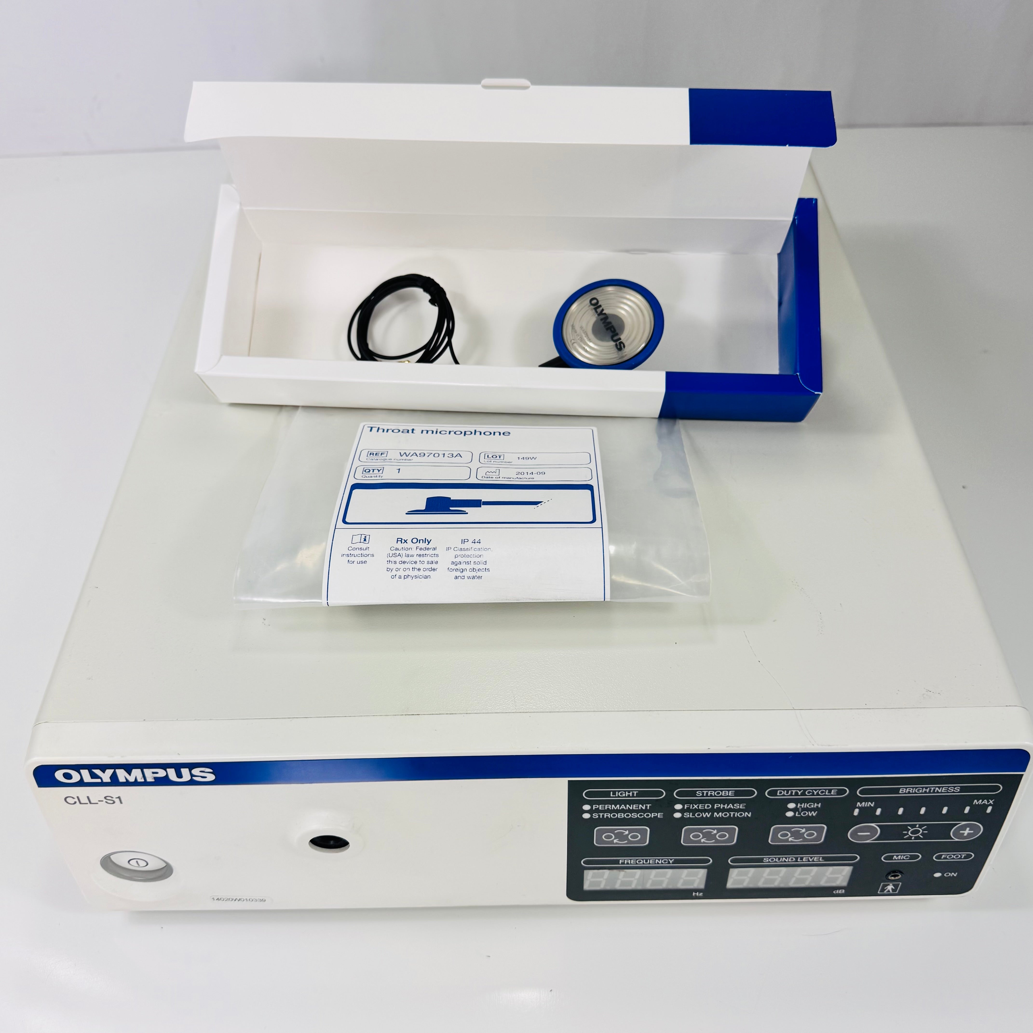 Olympus CLL-S1 and WA97013A | StrobeLED Light Source with Throat Microphone