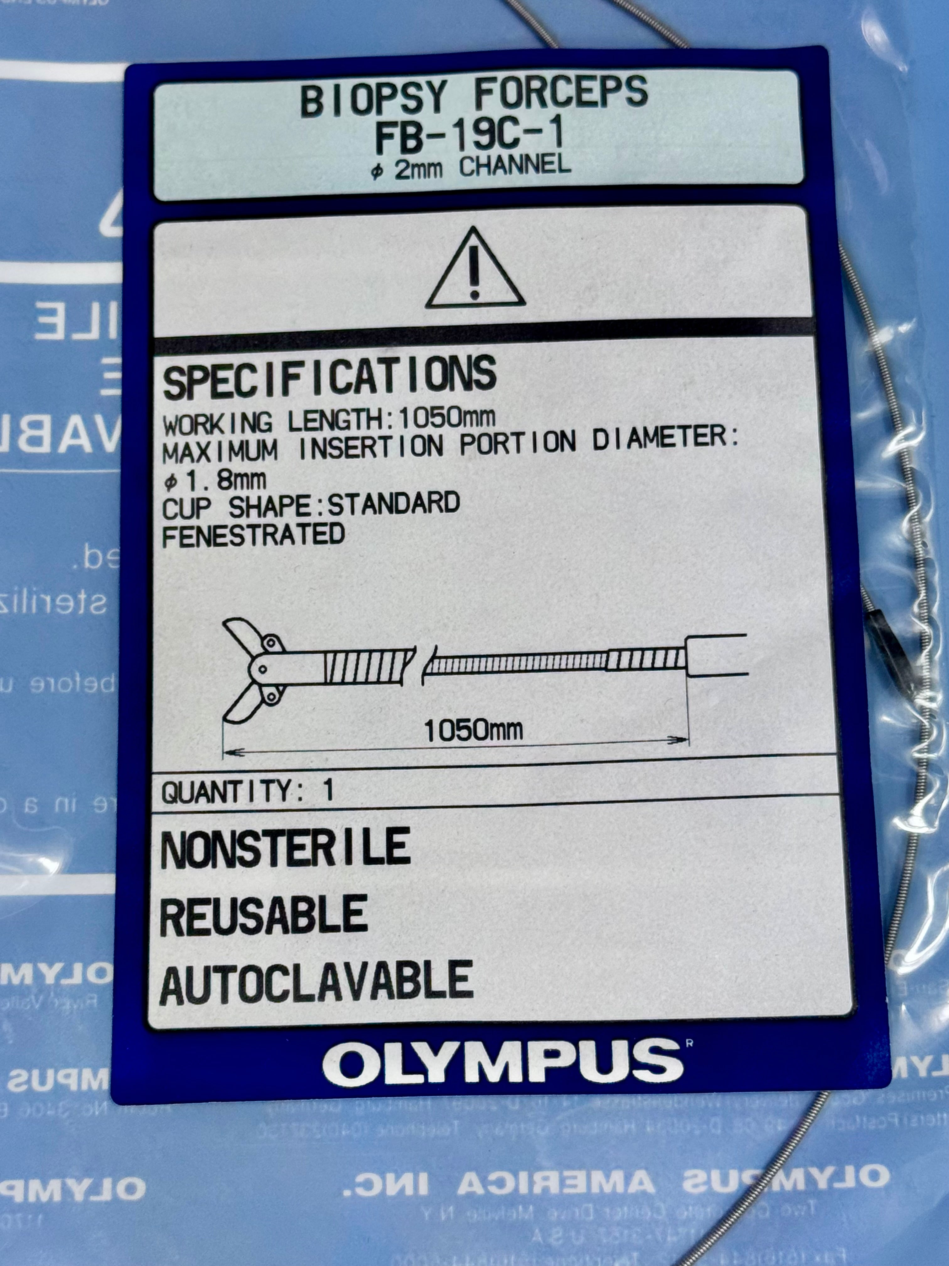 Olympus FB-19C-1 | 1.8mm x 105cm Flexible Biopsy Forceps
