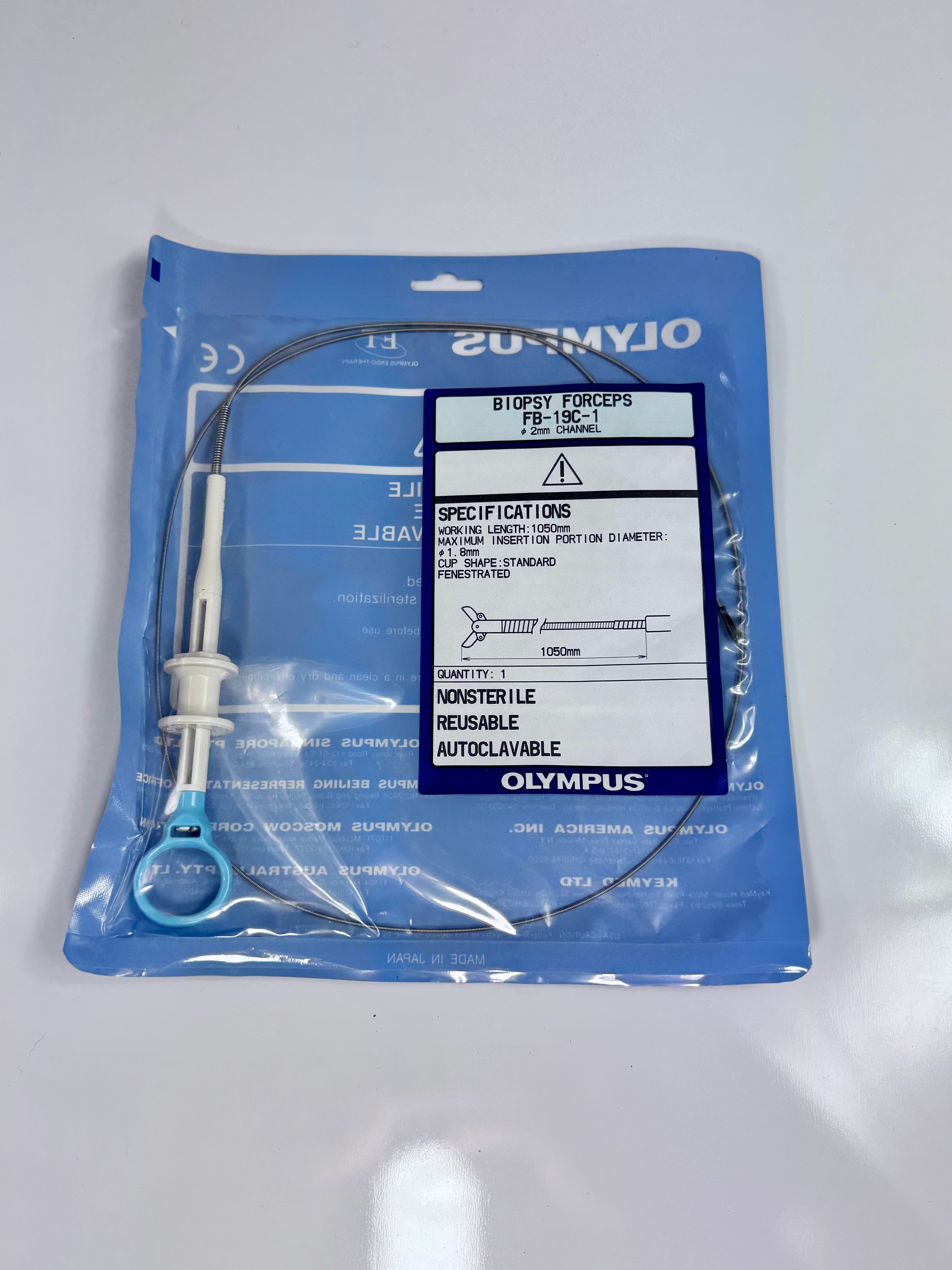 Olympus FB-19C-1 | 1.8mm x 105cm Flexible Biopsy Forceps
