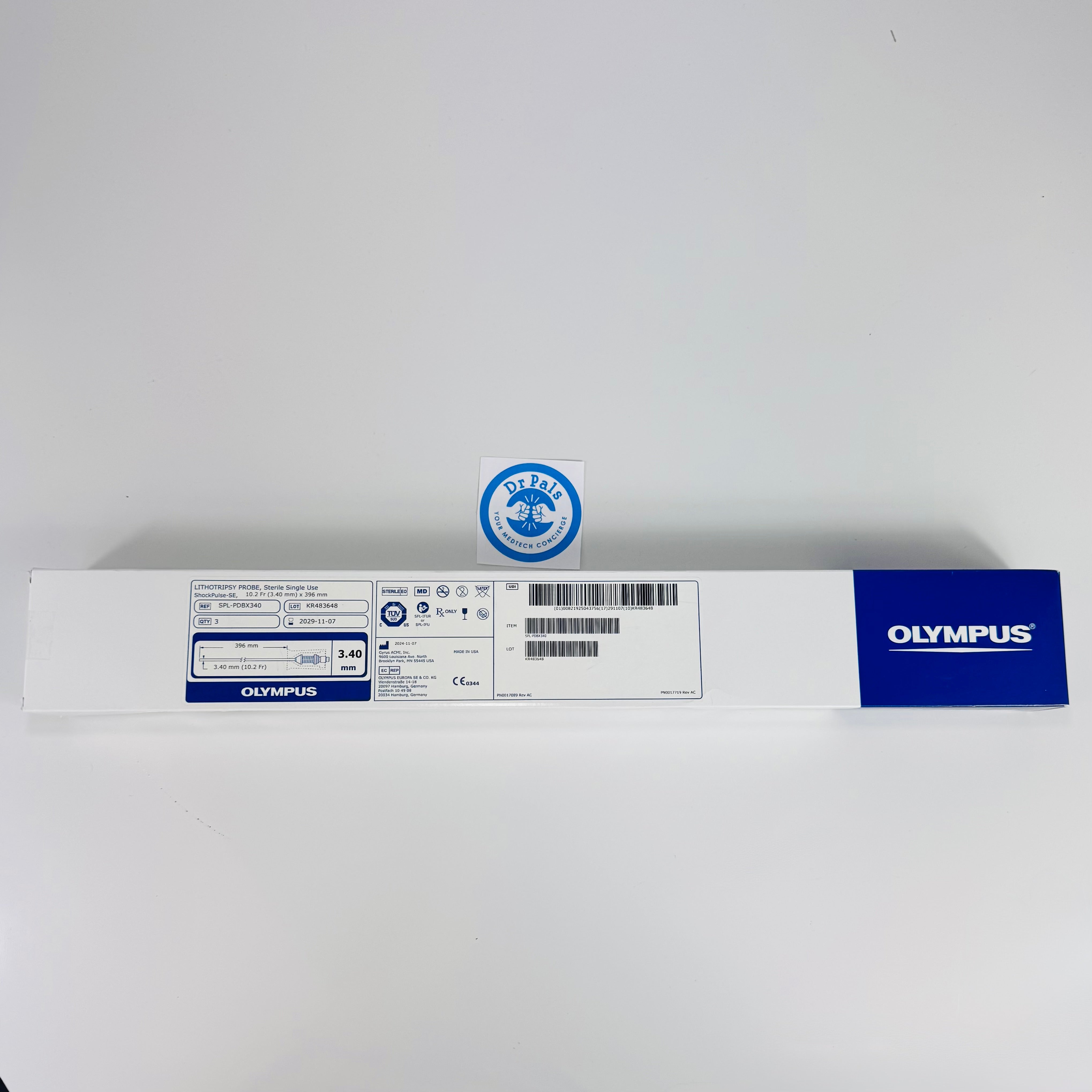 Olympus SPL-PD340 | 3.40mm ShockPulse Lithotripsy Probe - Each