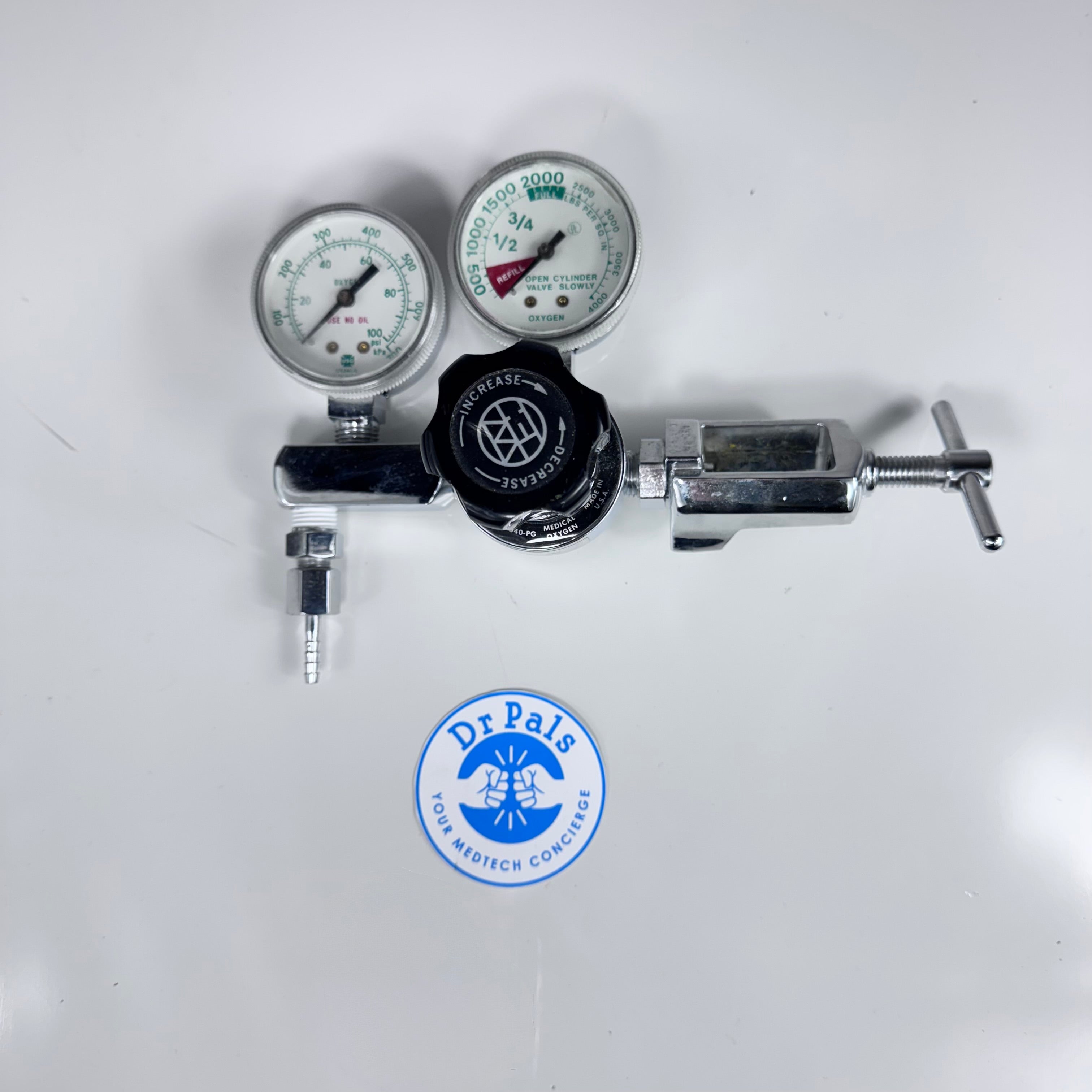 Western Enterprises M1-540-PG | Single-Stage Adjustable Pressure Regulator with Pressure Gauge