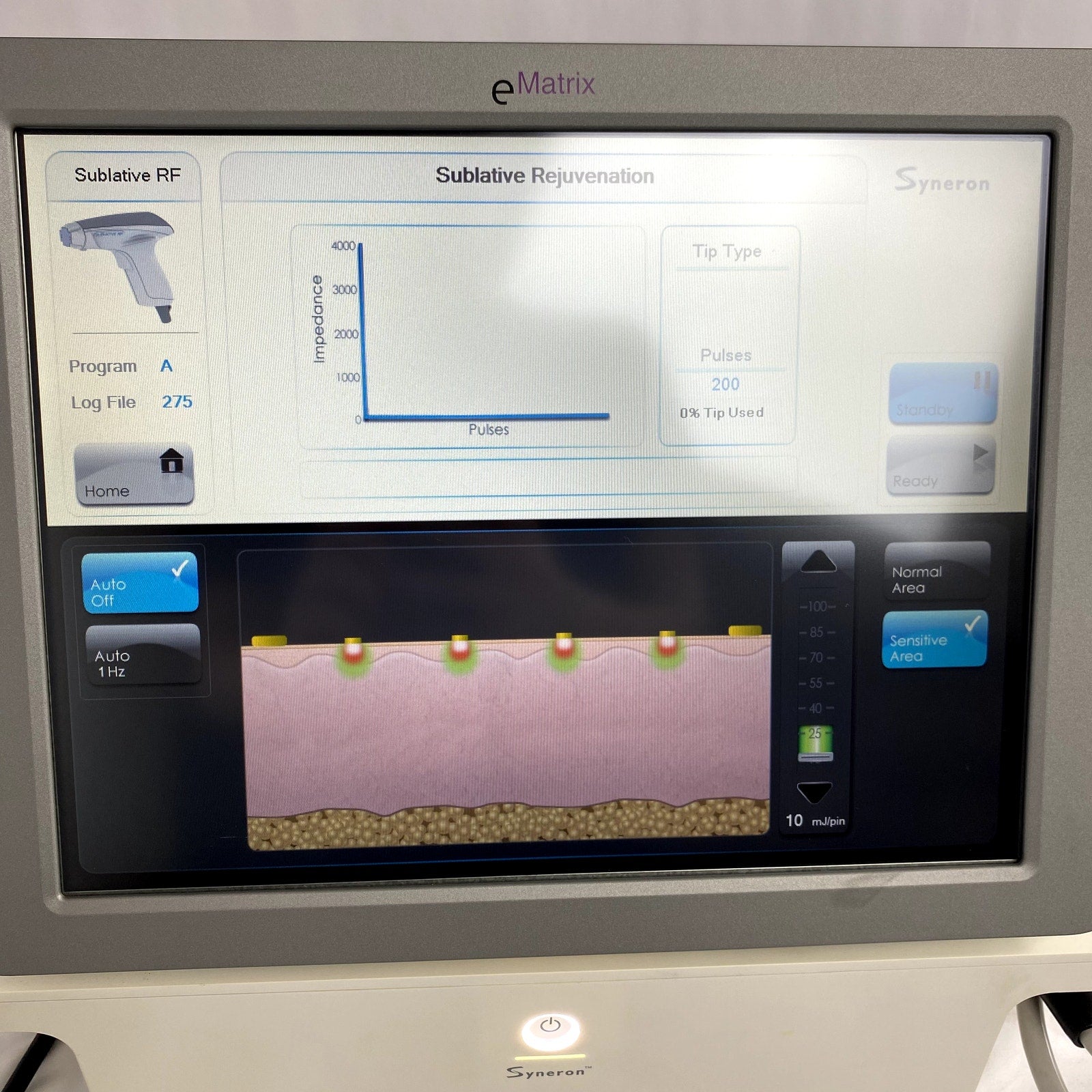 Syneron eMatrix FG70442US RF Fractional Skin Rejuvenation w/ FG70541R Applicator