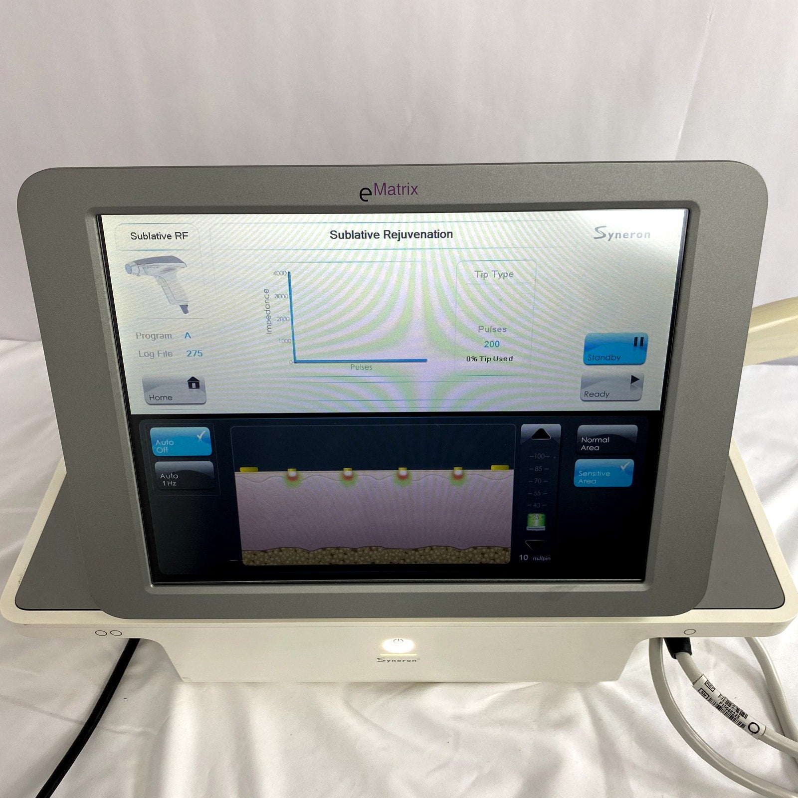 Syneron eMatrix FG70442US RF Fractional Skin Rejuvenation w/ FG70541R Applicator