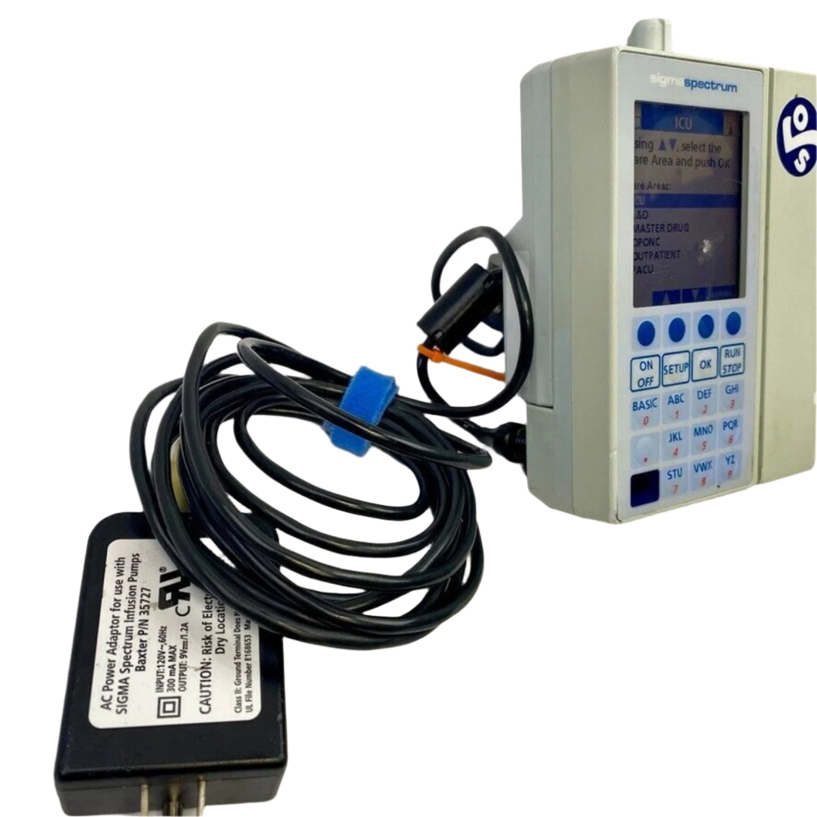 Baxter Sigma Spectrum Infusion Pump w/ Power Source and Wireless Battery Module
