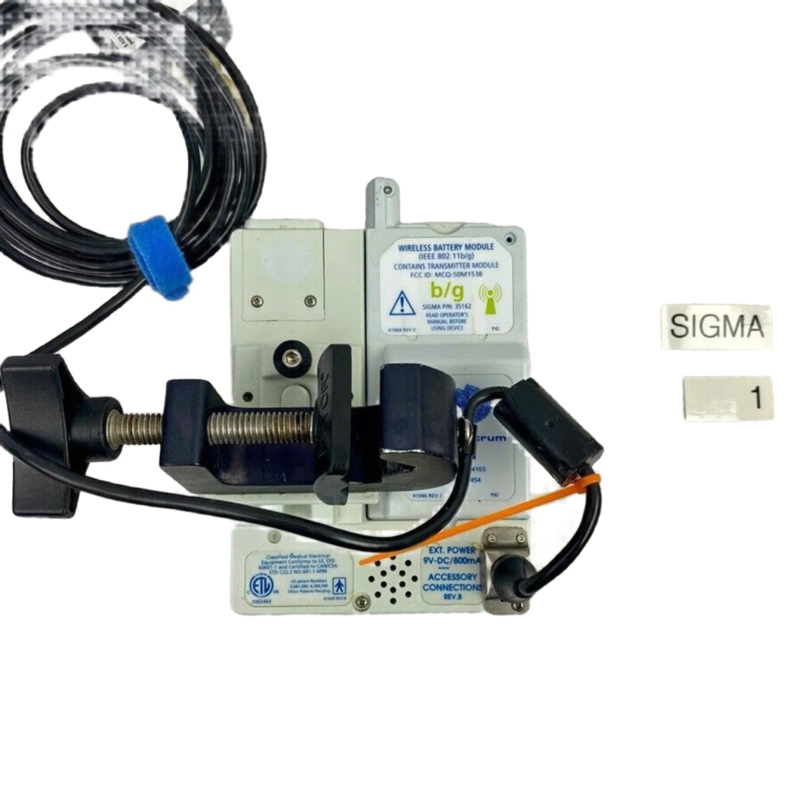 Baxter Sigma Spectrum Infusion Pump w/ Power Source and Wireless Battery Module
