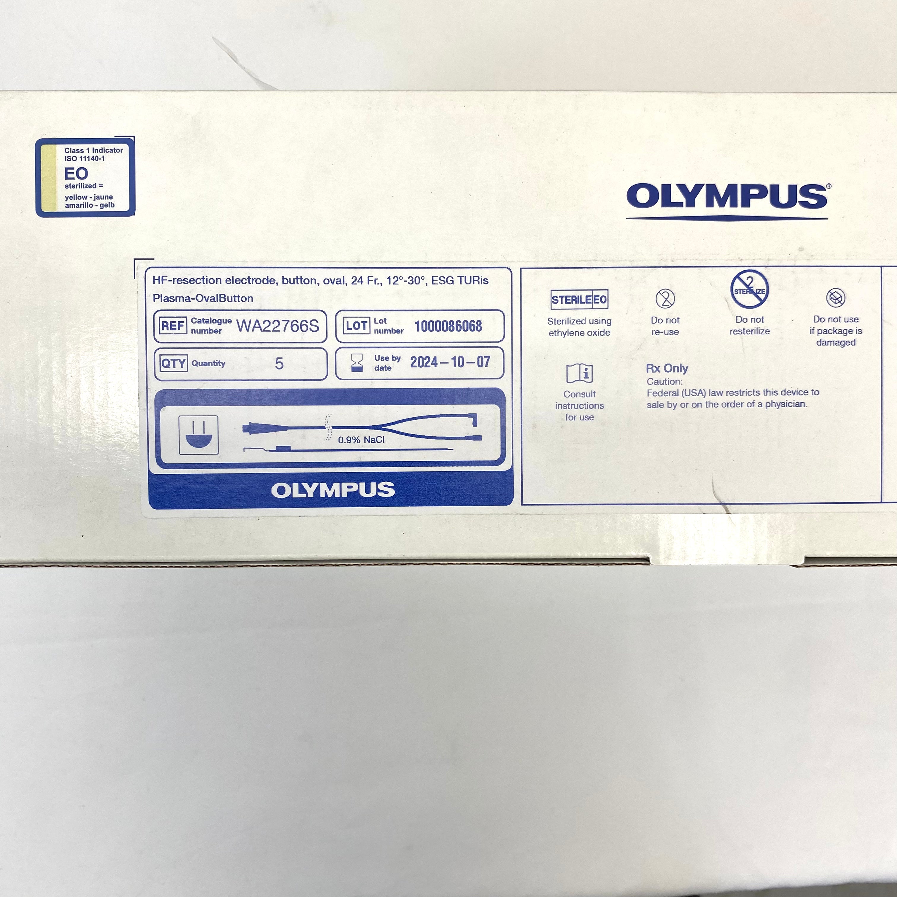 Olympus WA22766S Oval Button Bipolar Electrodes Box of 5 - New