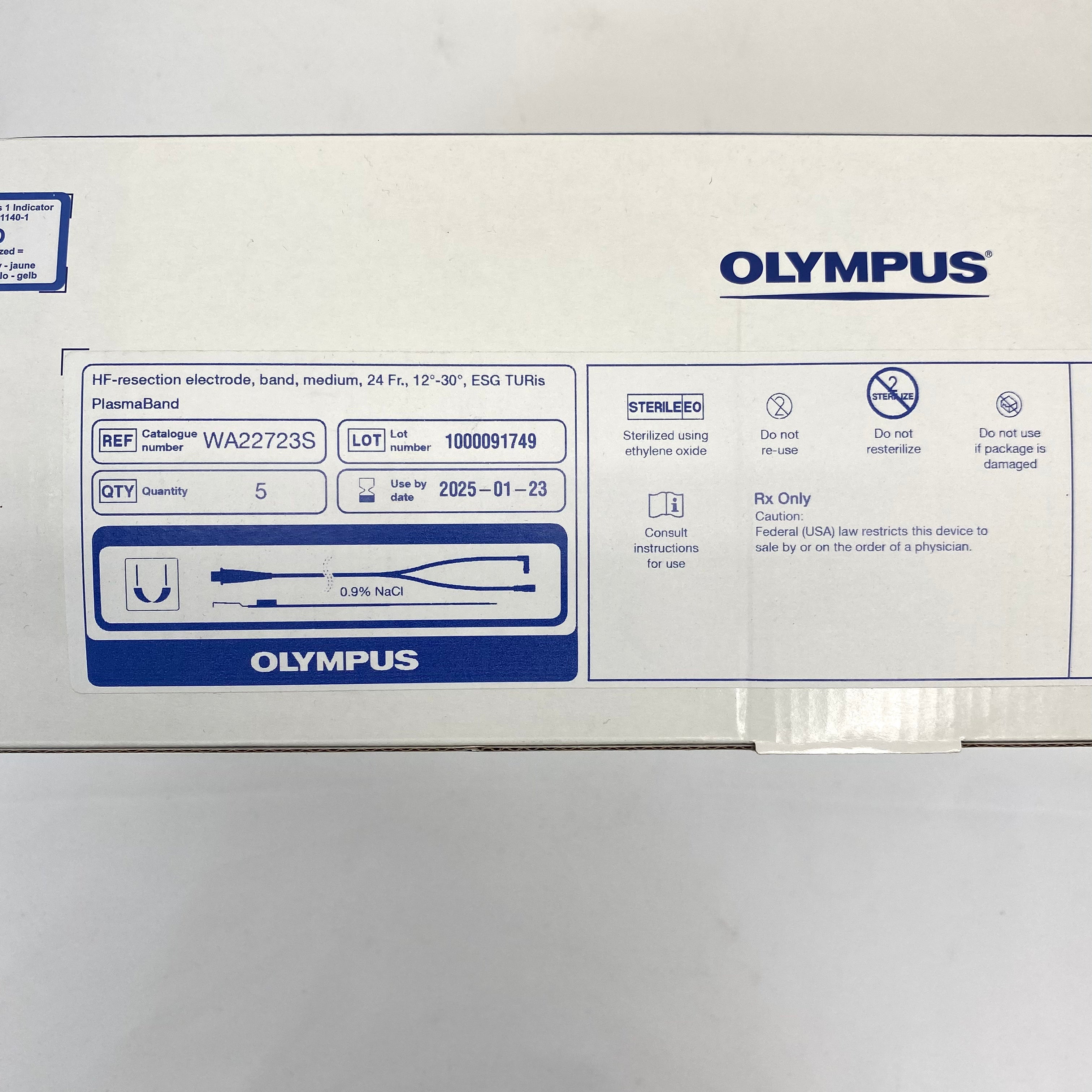 Olympus WA22723S Band (Thick) Loop Bipolar Electrodes Box of 5 - New