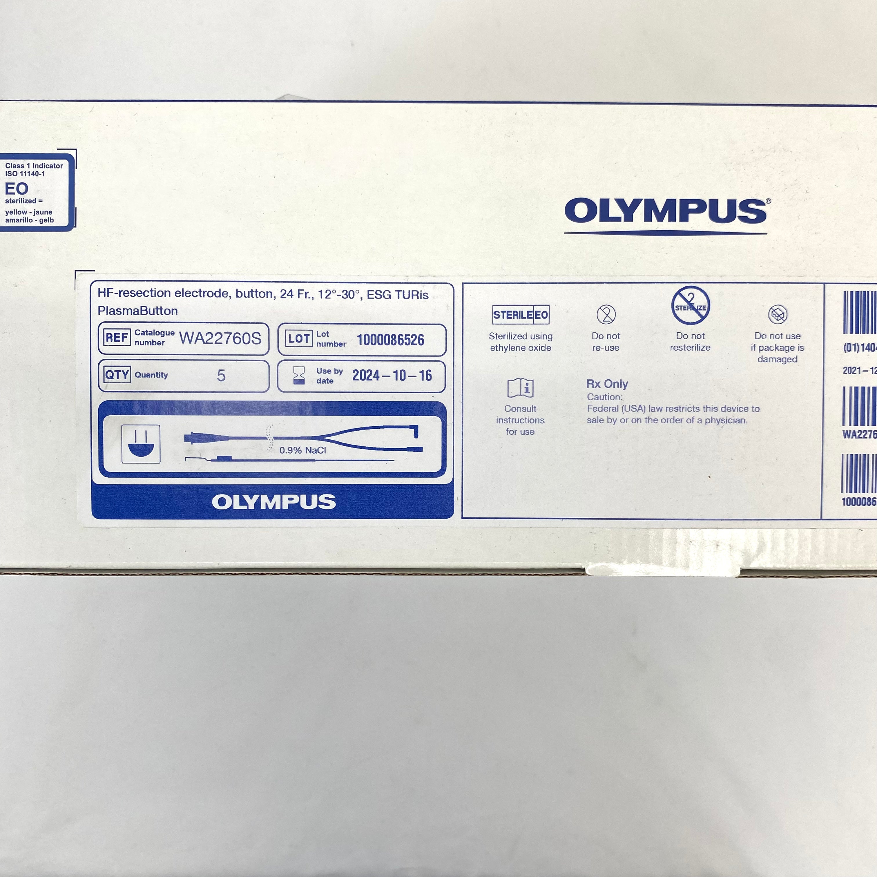Olympus WA22760S Button Bipolar Electrodes Box of 5 - New