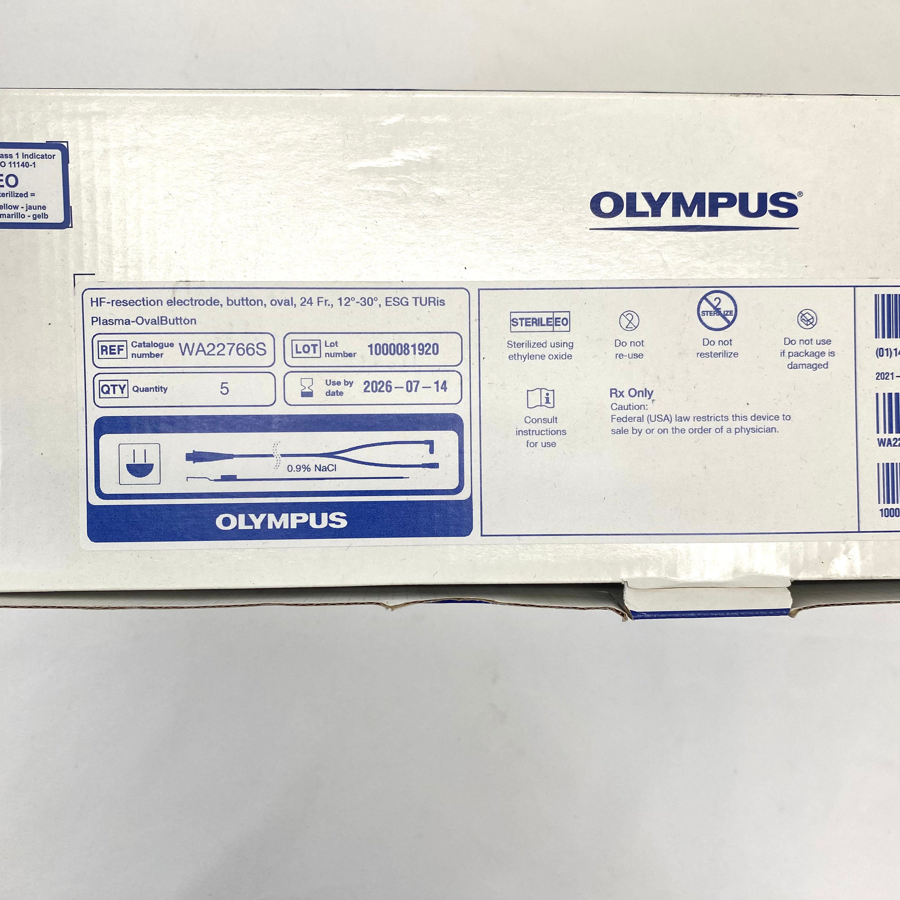 Olympus WA22766S Oval Button Bipolar Electrodes Box of 5 - New
