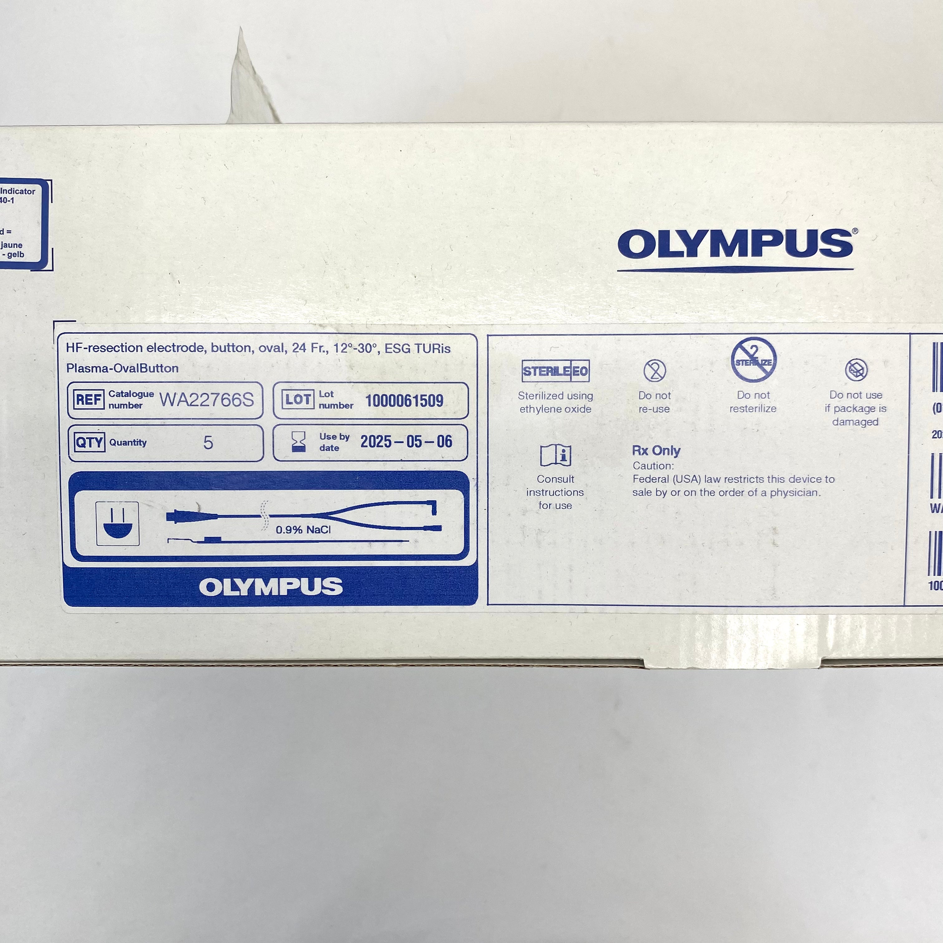 Olympus WA22766S Oval Button Bipolar Electrodes Box of 5 - New